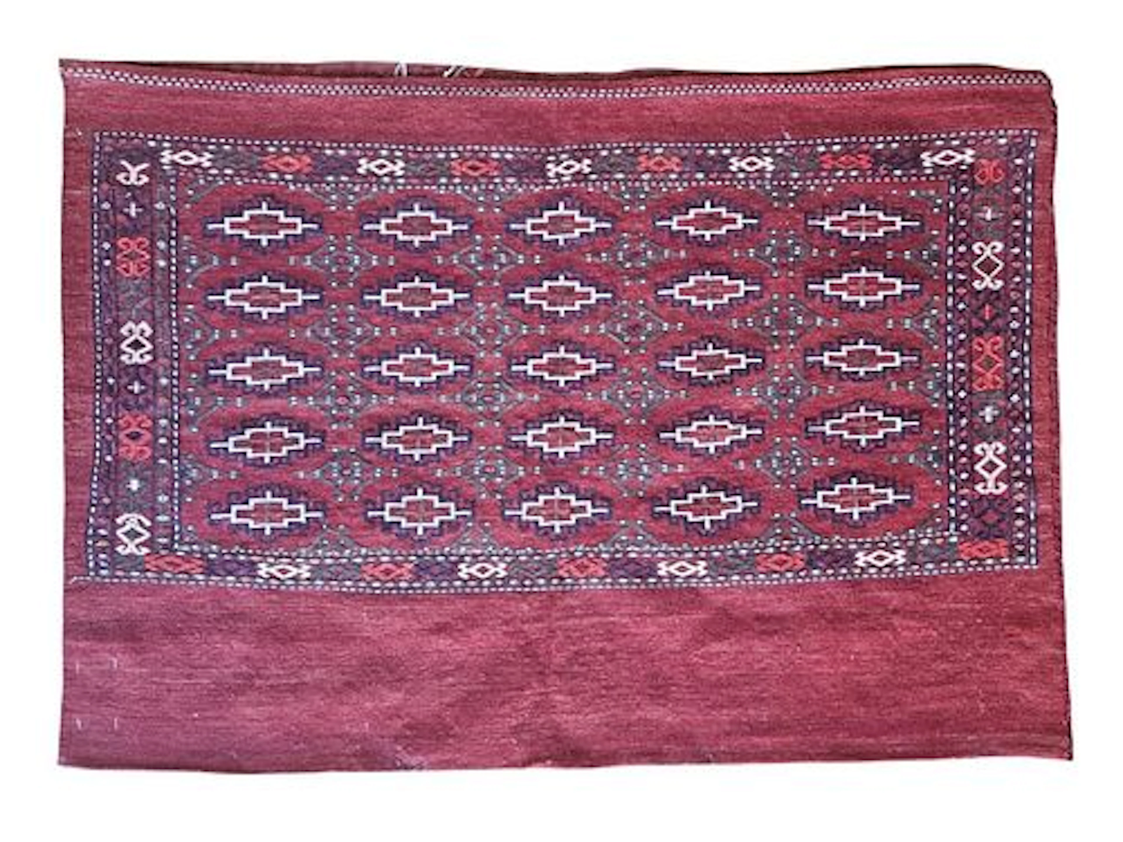Vintage Turkmen Chowall Sarma Rug Set of 2, 2'6" x 3'6"