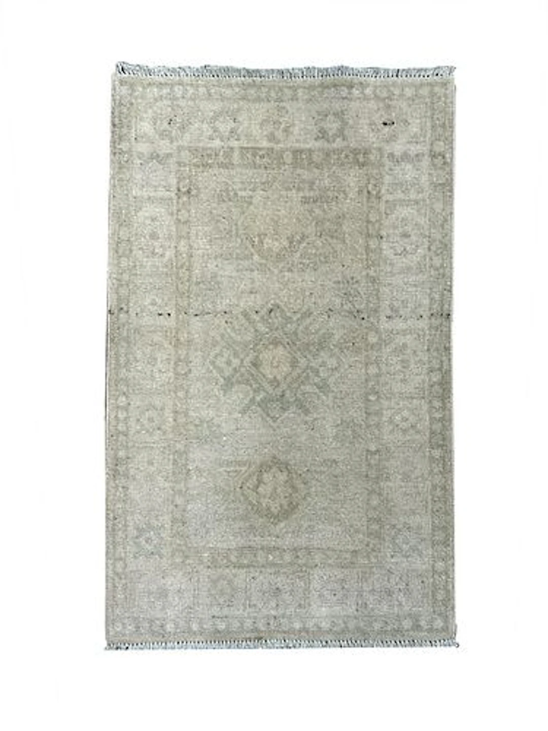 Stone Wash Afghan Khotan Wool Rug 1'11" x 3'