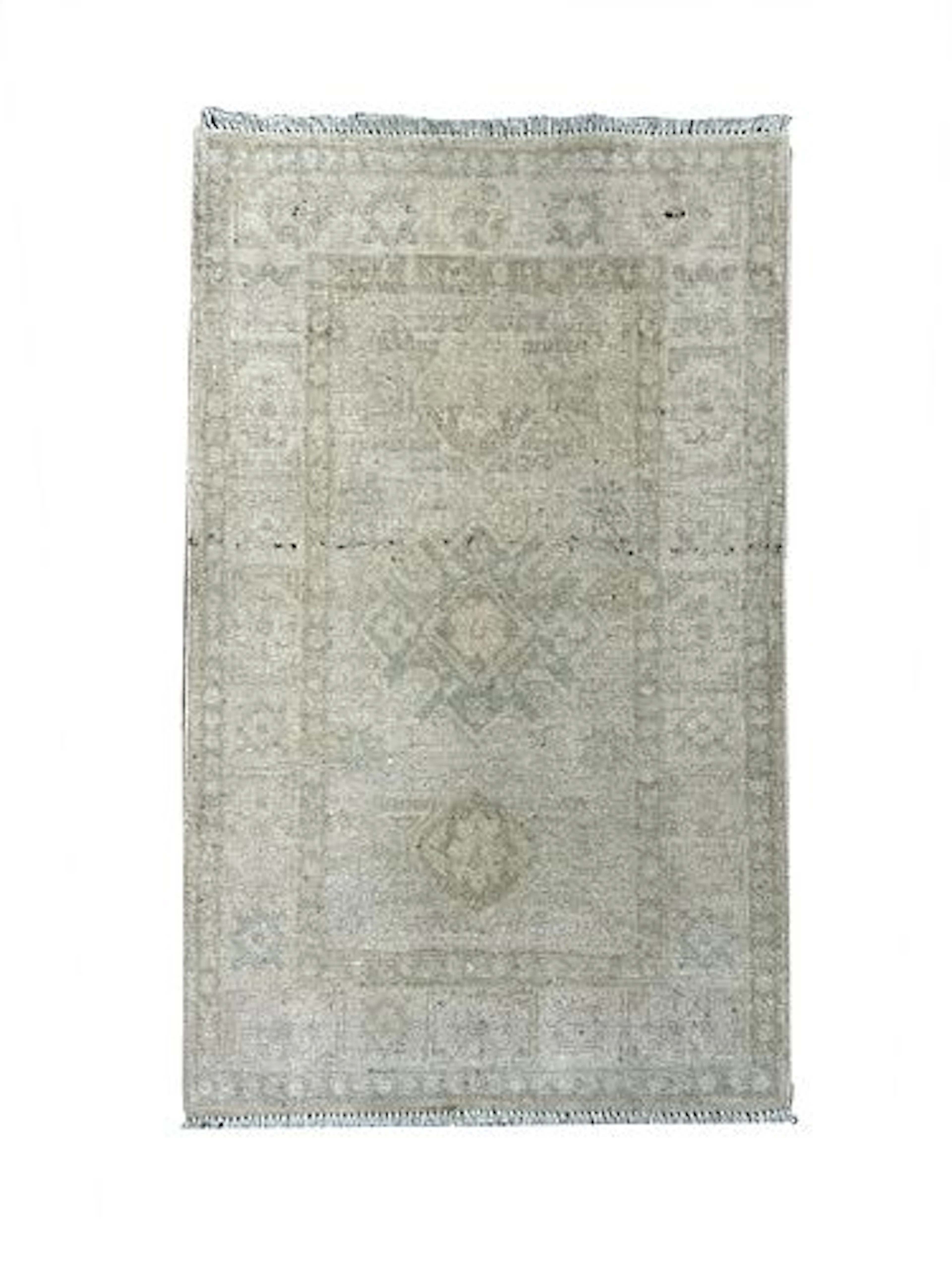 Stone Wash Afghan Khotan Wool Rug 1'11" x 3'