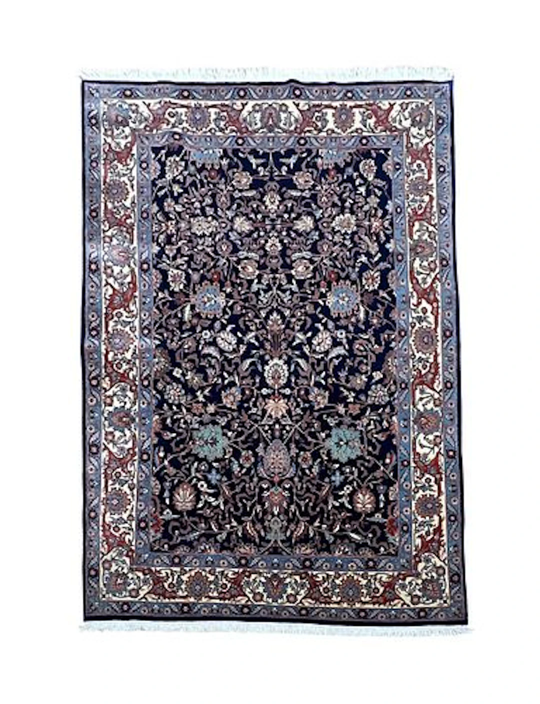 Persian Kashan Wool Rug 5'6" x 7'9"