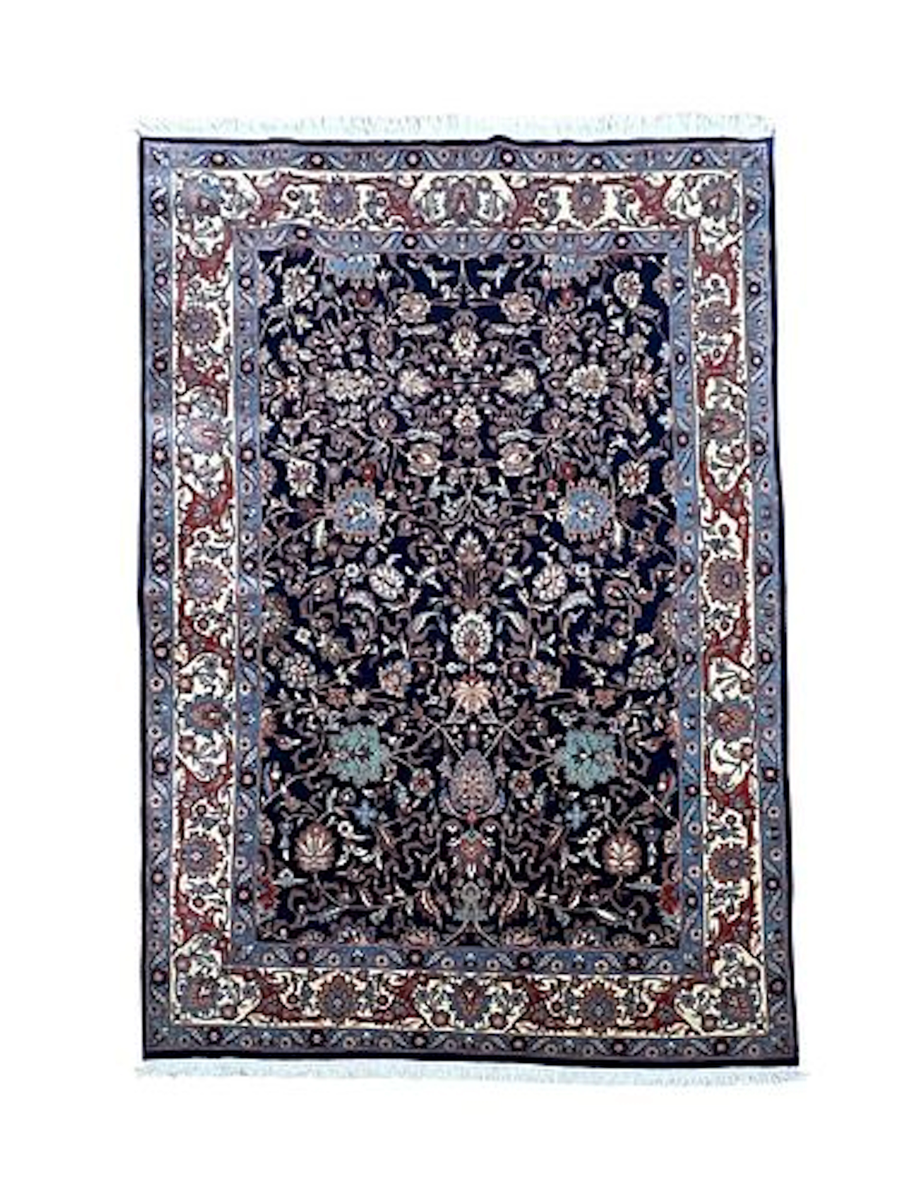Persian Kashan Wool Rug 5'6" x 7'9"