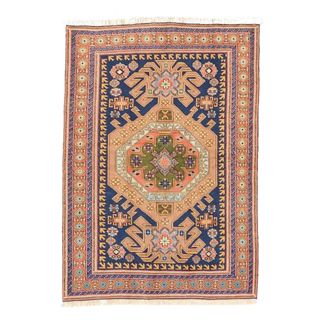 Vintage Persian Ardebil Rug 4'8" x 6'7"