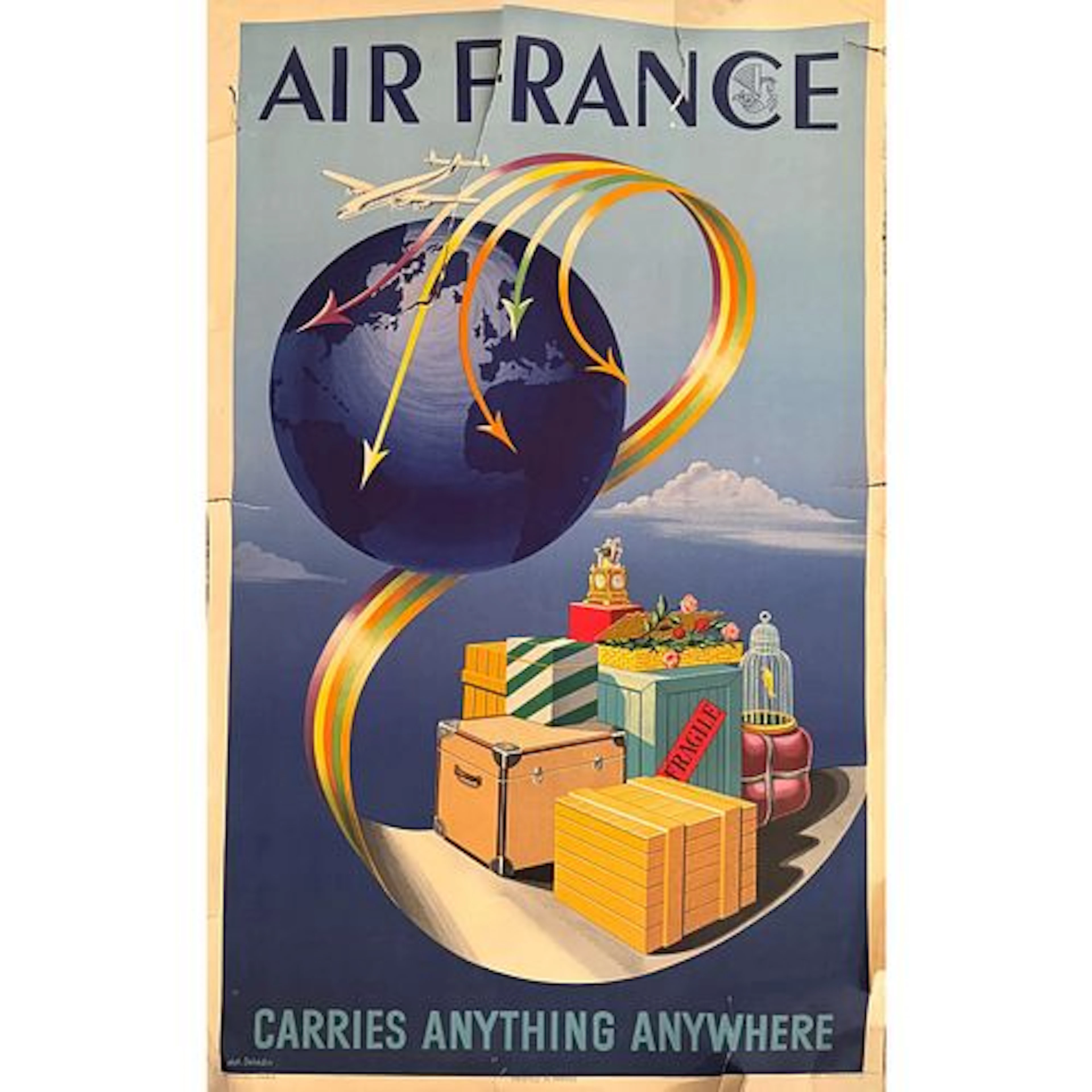 Alph Dehedin - Air France: Carries Anything Anywhere, C. 1950s, Offset