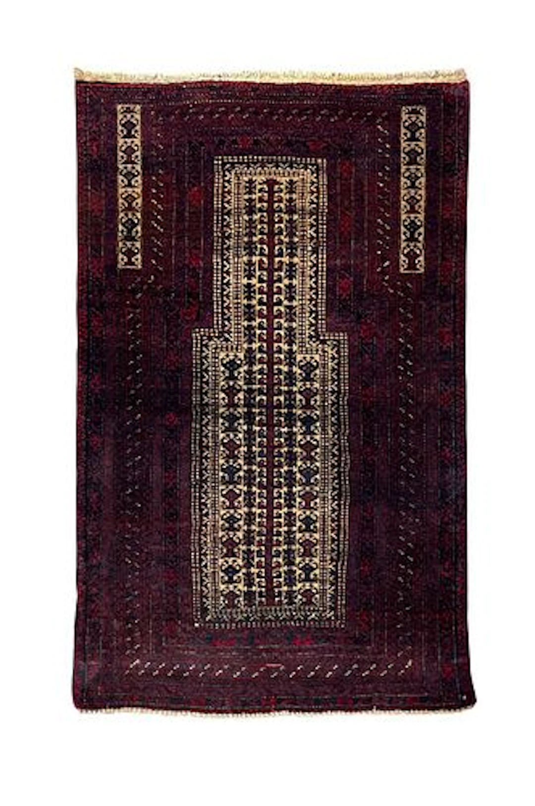 Afghan Balouch Hand Knotted Wool Rug 2'10" x 4'6"