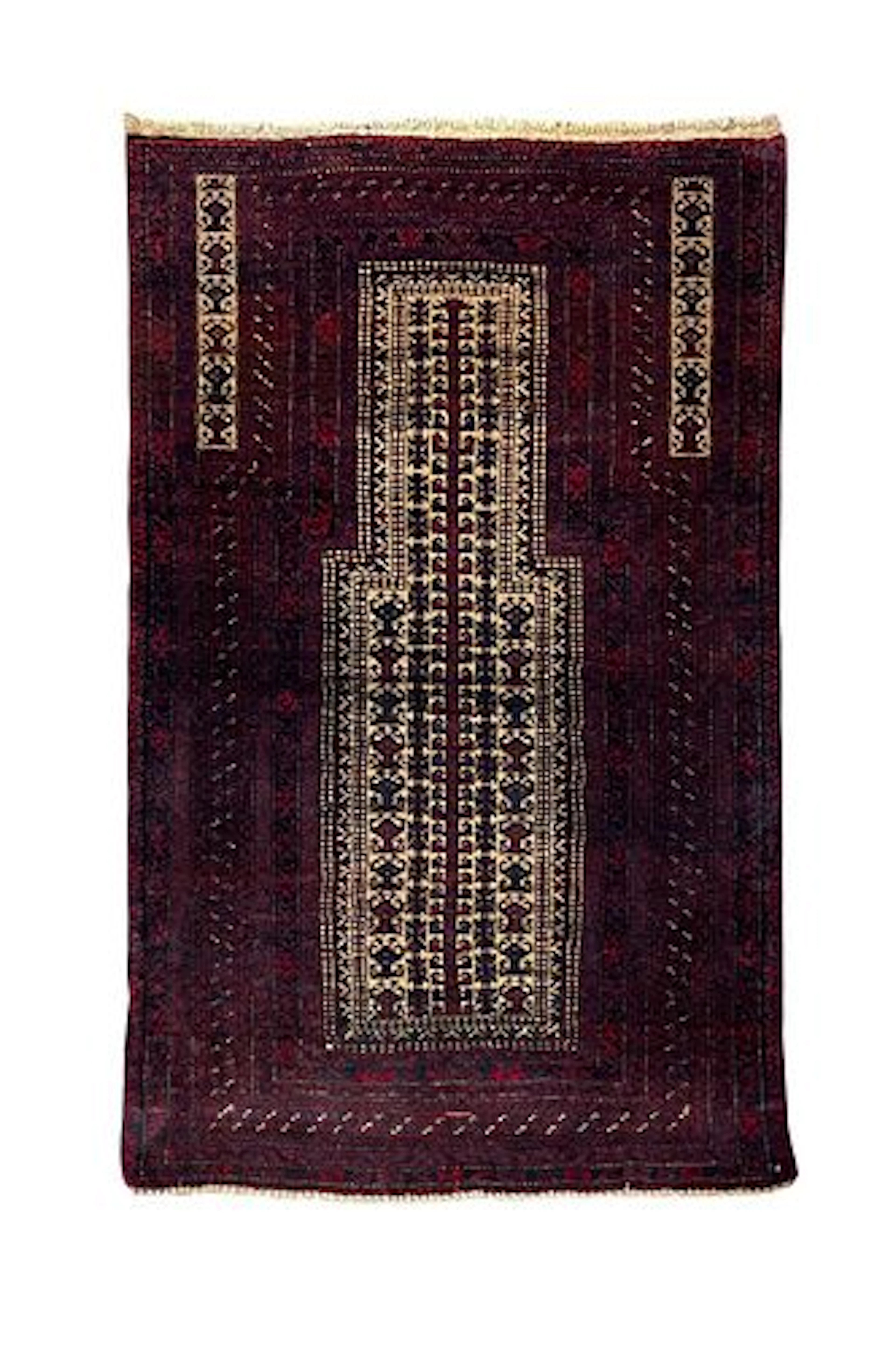 Afghan Balouch Hand Knotted Wool Rug 2'10" x 4'6"