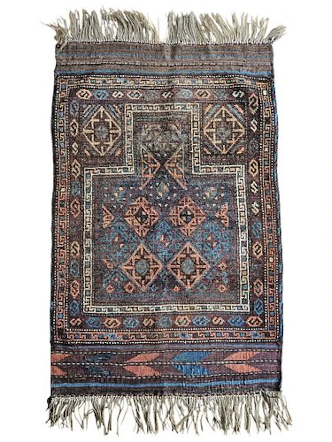 Vintage Belouch Mashwani Rug 2'10" x 4'6"