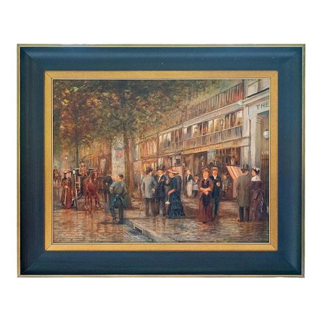 Late 20th Century Johannes Josephus (Jan) Hovener - Parisian Street