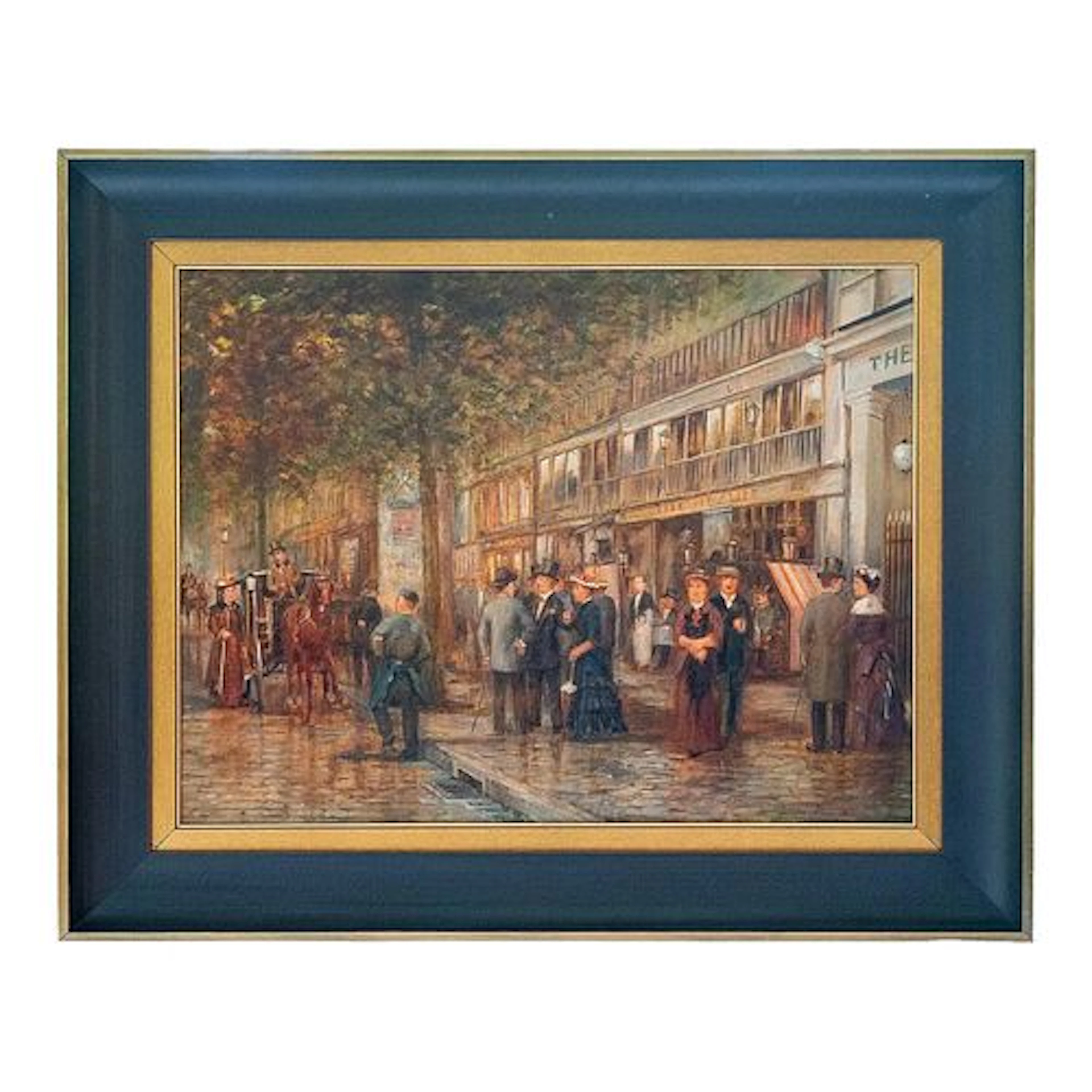Late 20th Century Johannes Josephus (Jan) Hovener - Parisian Street