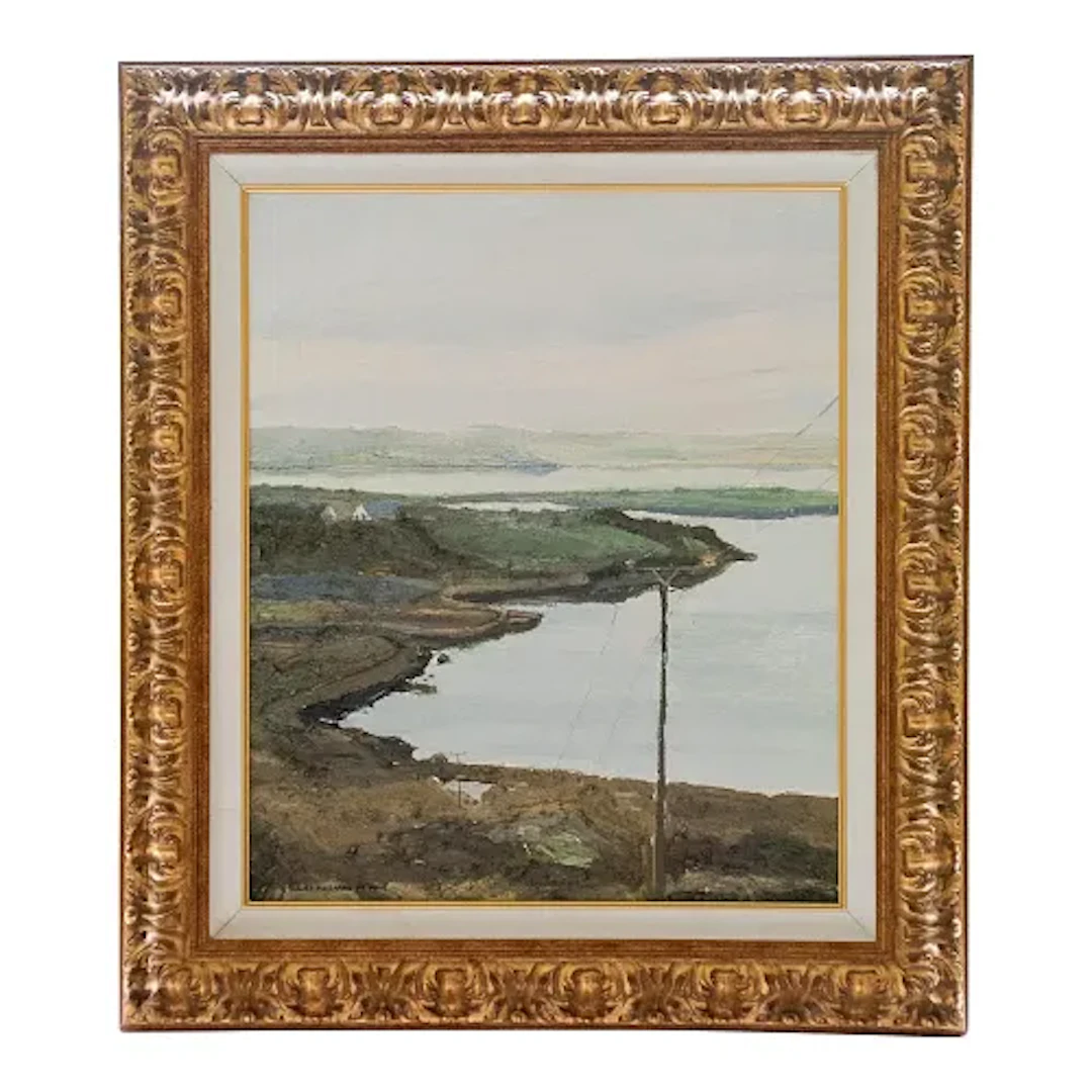 Hugues Claude Pissarro - Coastal Scene, Oil on Canvas