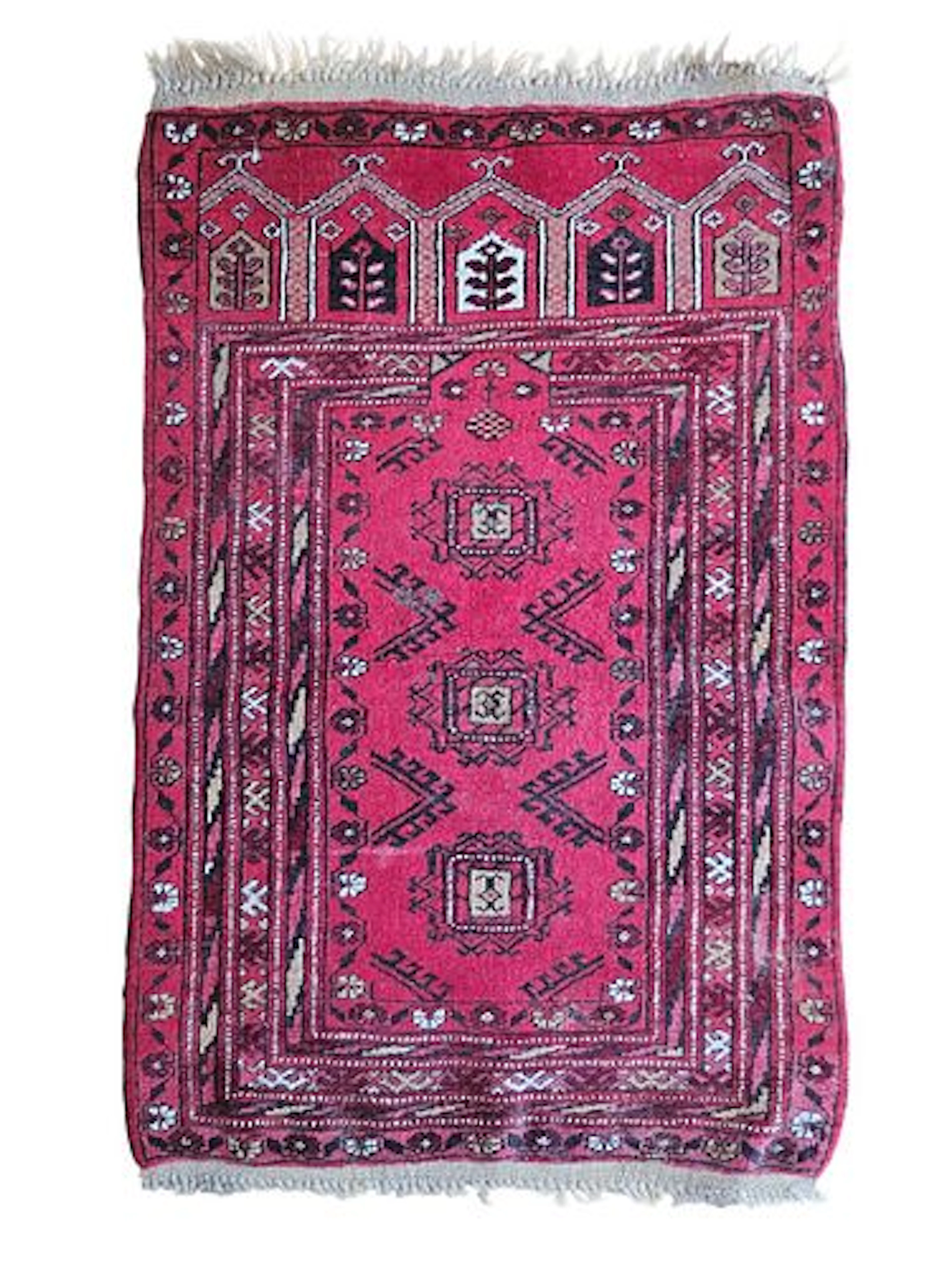 Vintage Uzbek Rug 2'6" x 3'10"