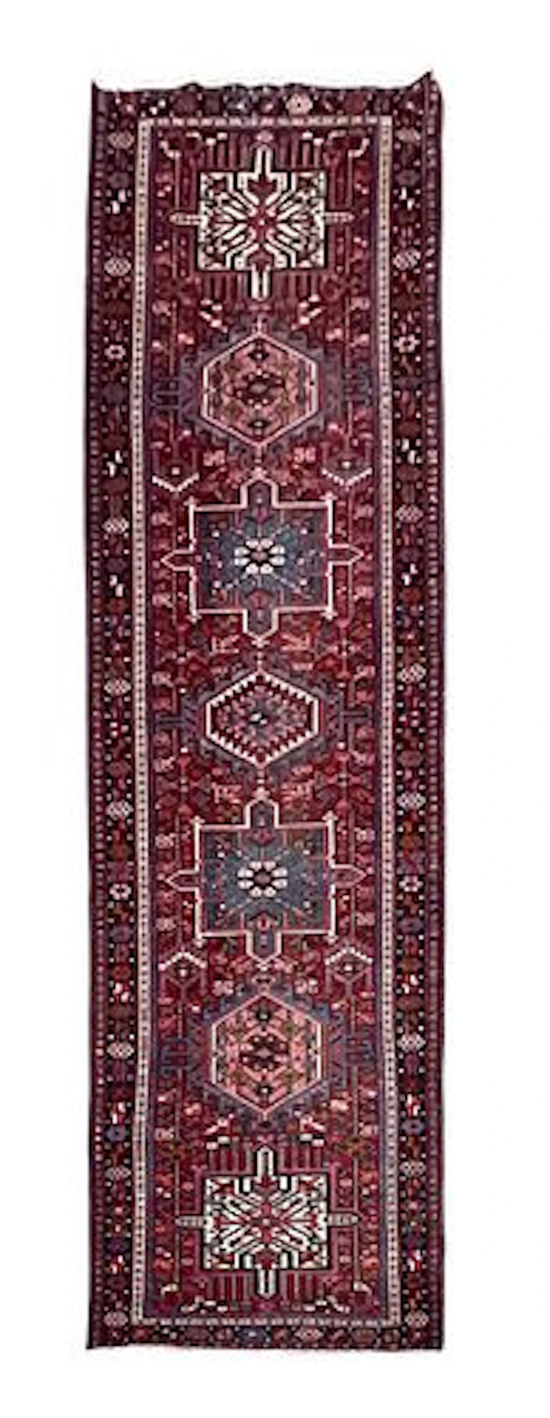 Vintage Persian Karajeh Wool Runner Rug 2'8" x 11'2"