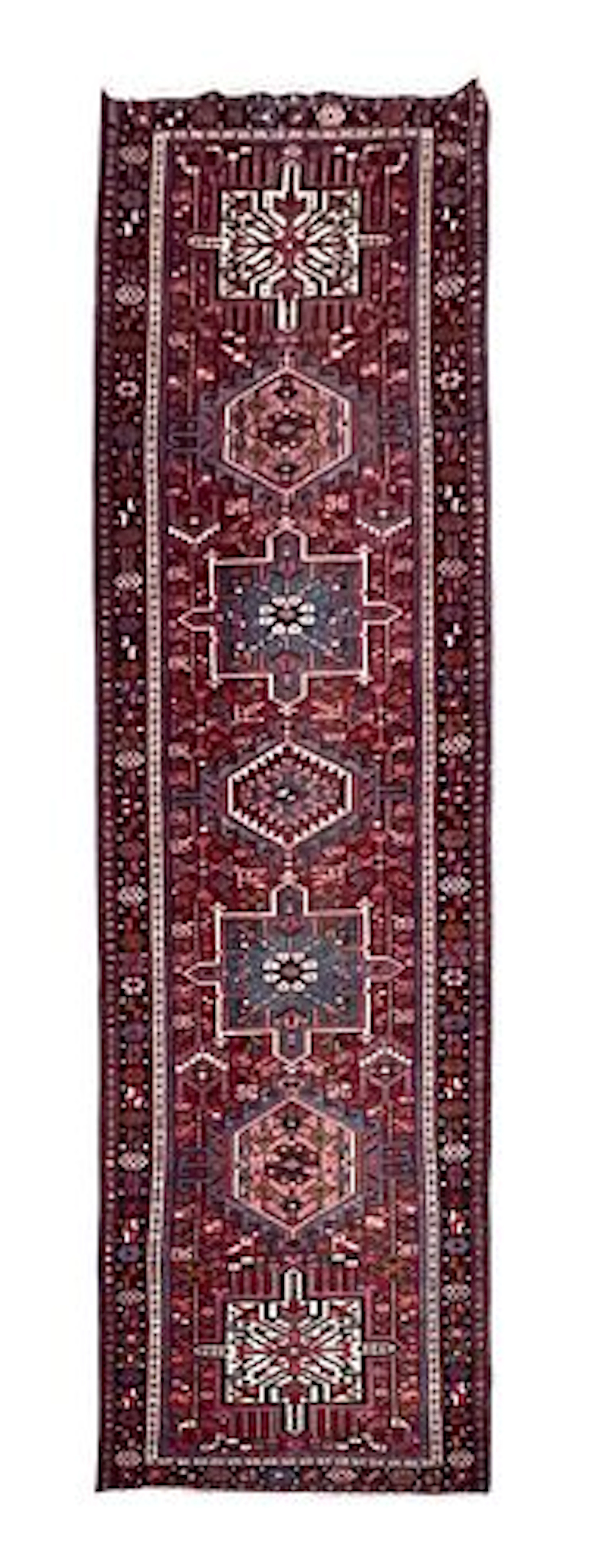 Vintage Persian Karajeh Wool Runner Rug 2'8" x 11'2"