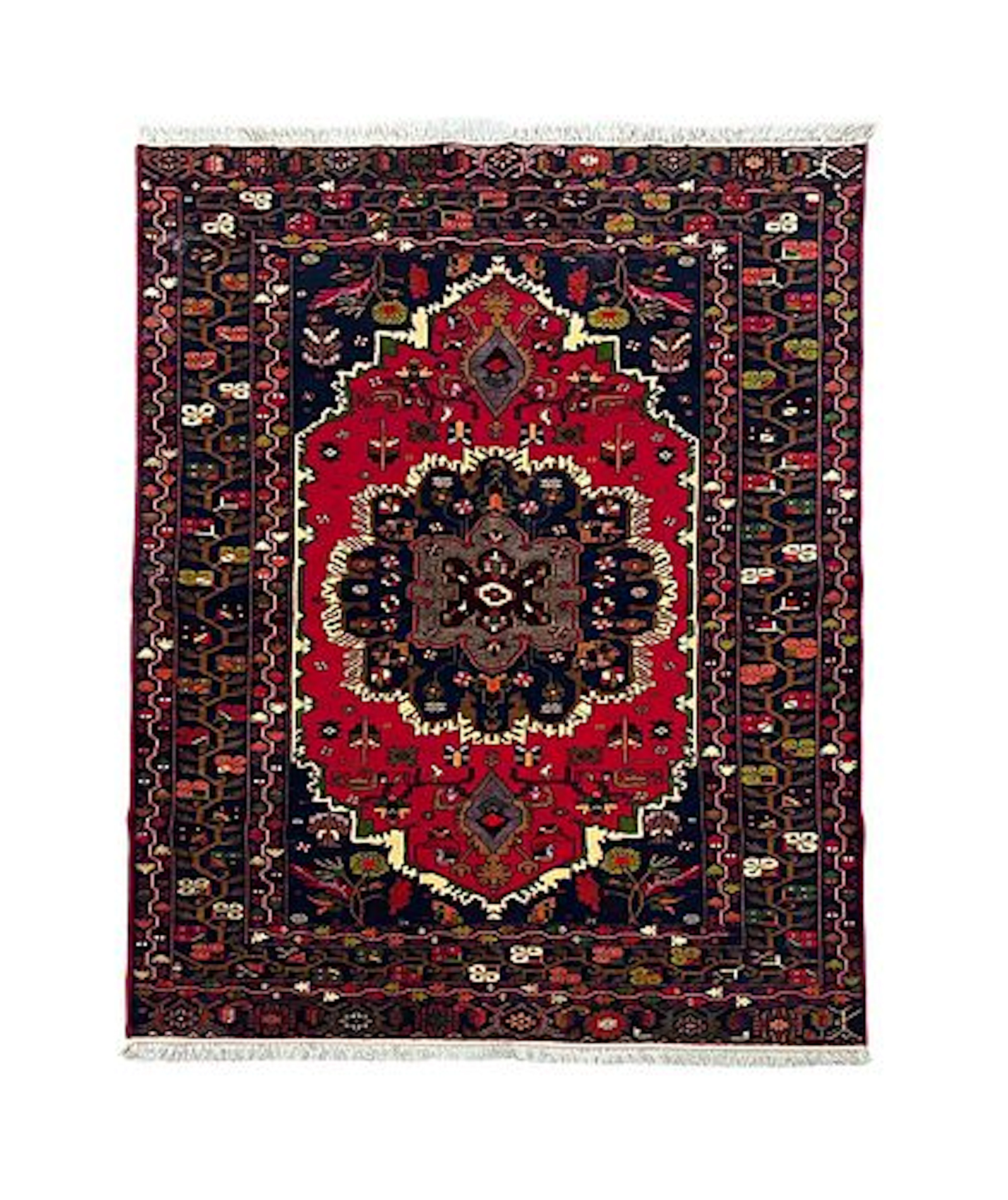 Afghan Balouch Wool Rug 4'4" x 6'1"