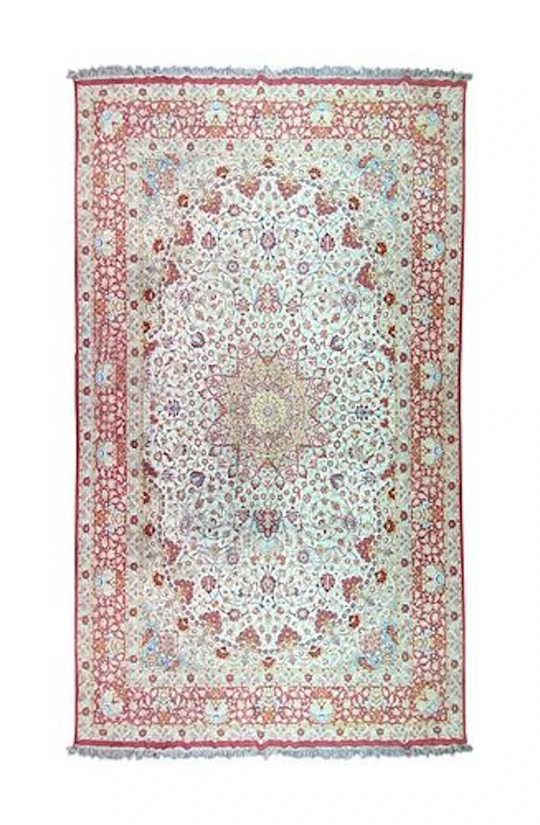 Fine Persian Qum Silk Rug 6'4" x 9'8"