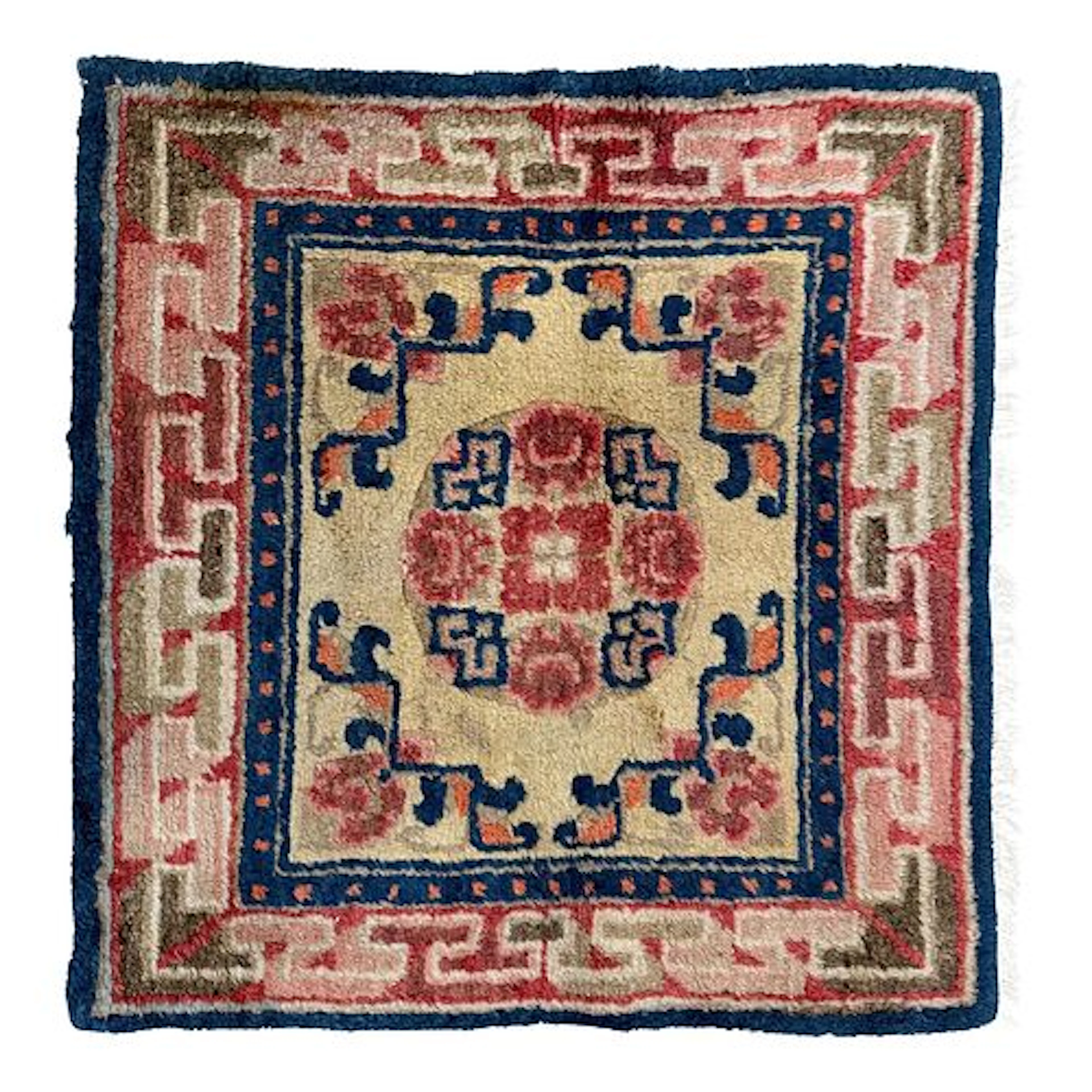 Mid-20th Century Chinese Art Deco Rug 2'0" X 2'2"