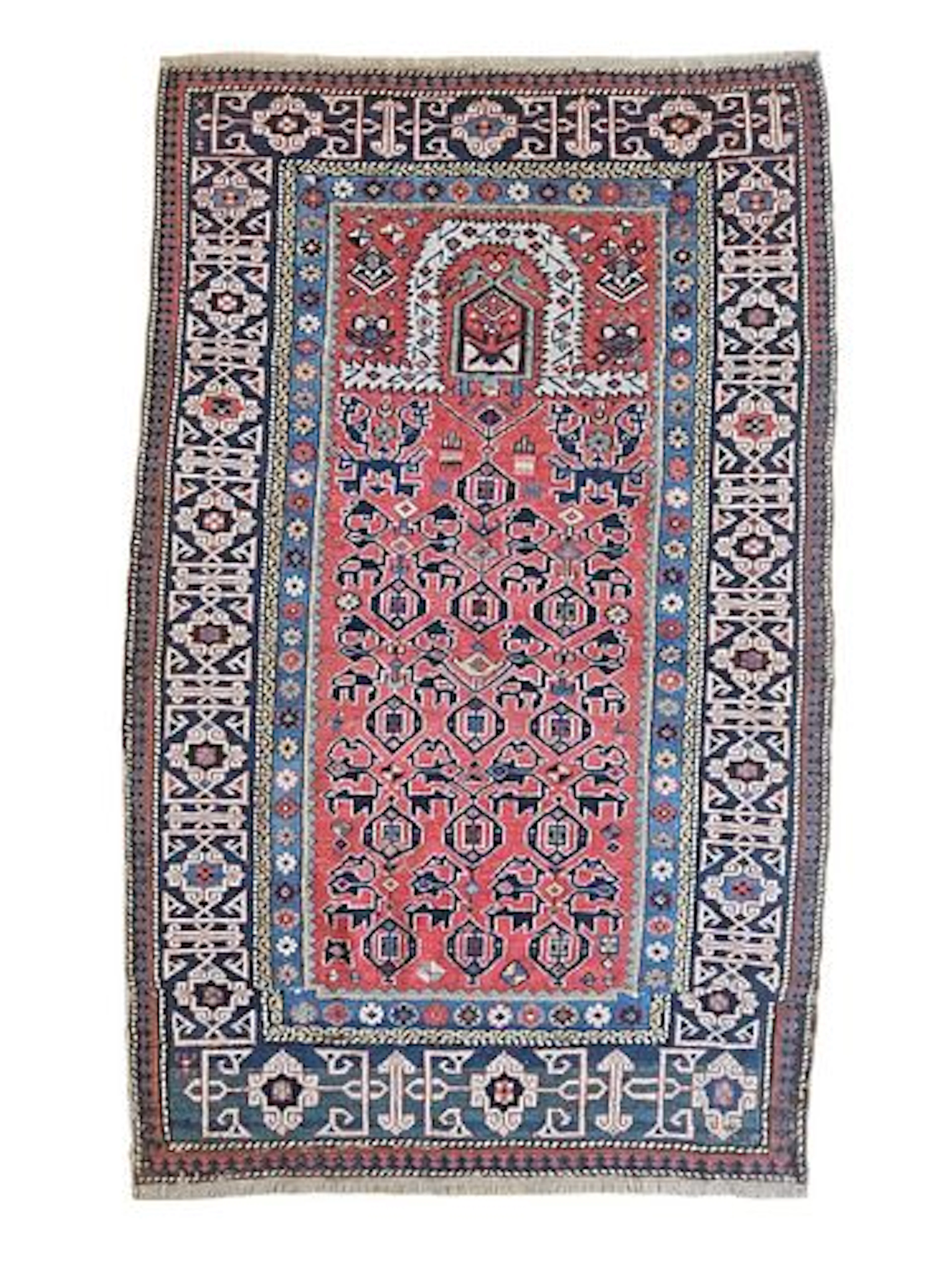 Antique Caucasian Shirvan Rug 3'1" x 5'