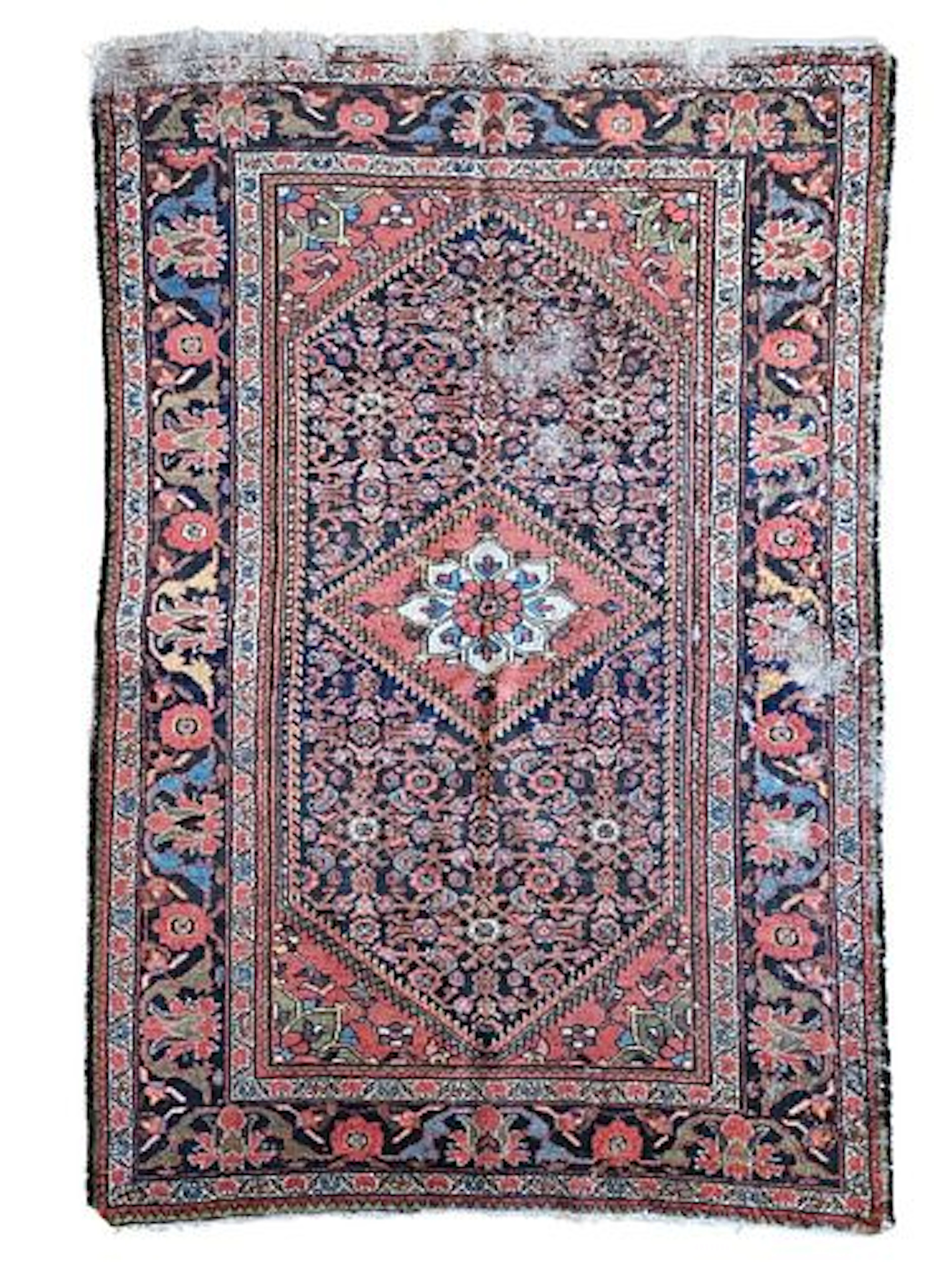 Antique Persian Hamadan Rug 4'8" x 7'1"