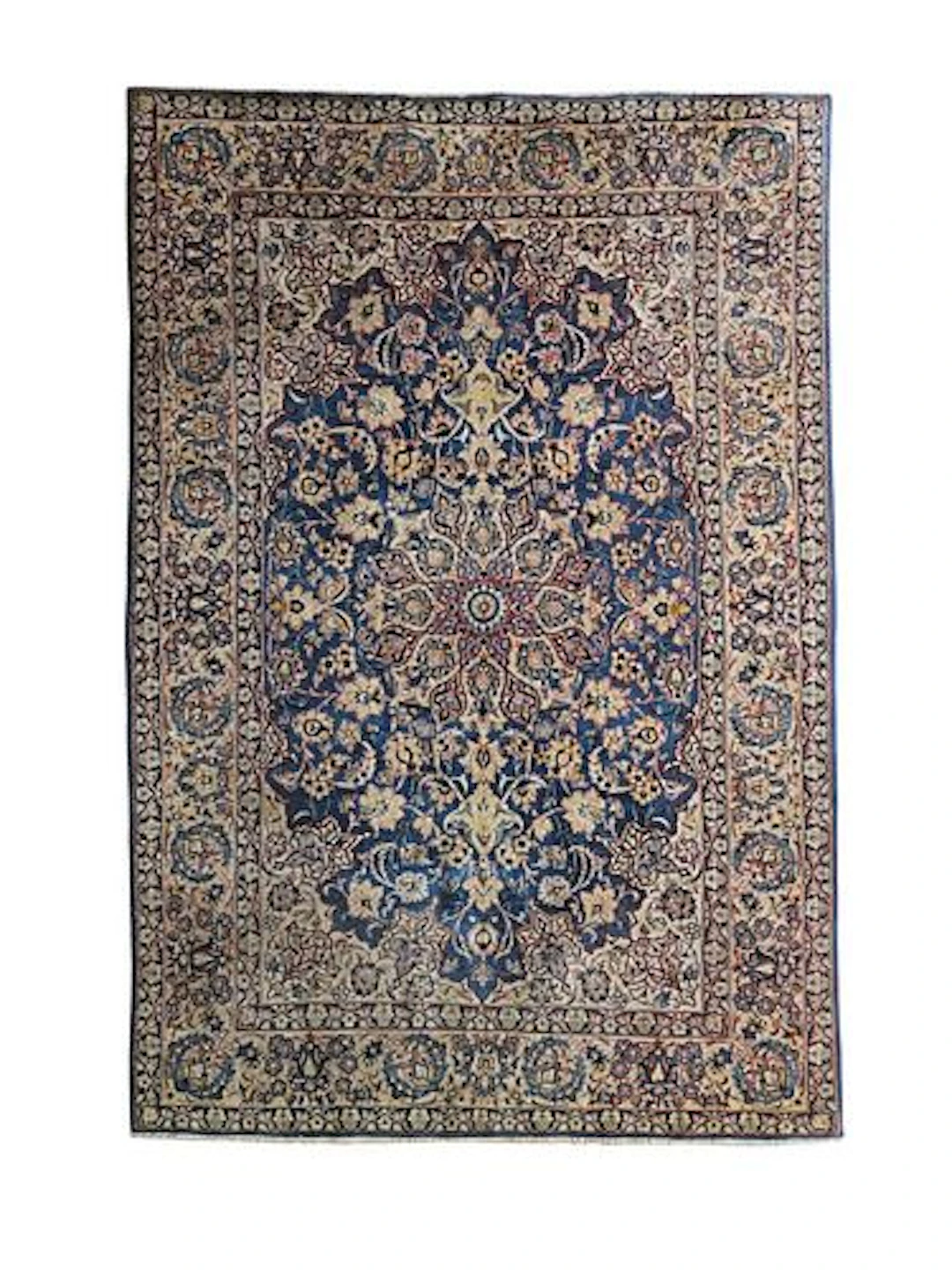 Vintage Nain Persian Rug 4'10" x 7'5"