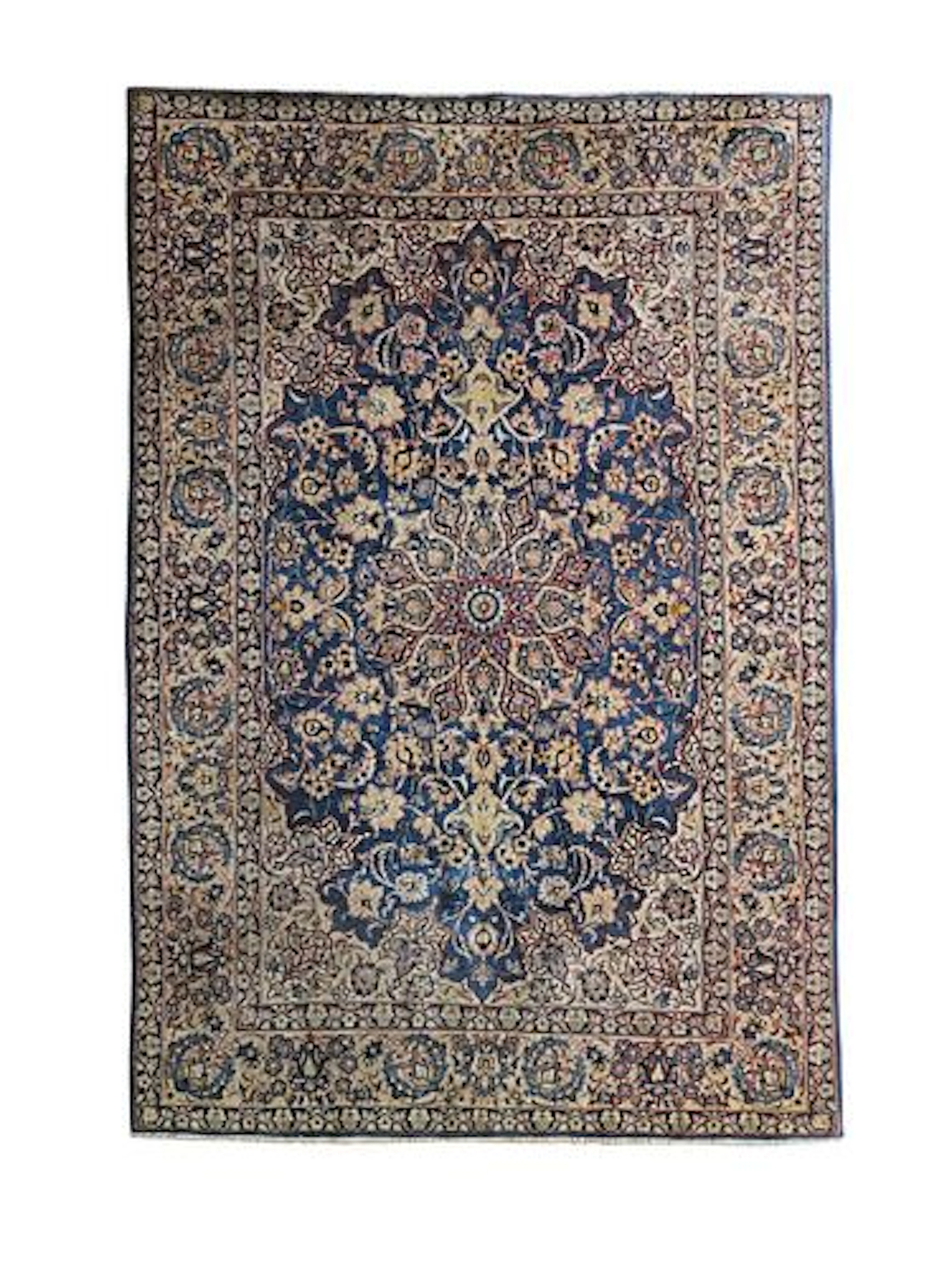 Vintage Nain Persian Rug 4'10" x 7'5"