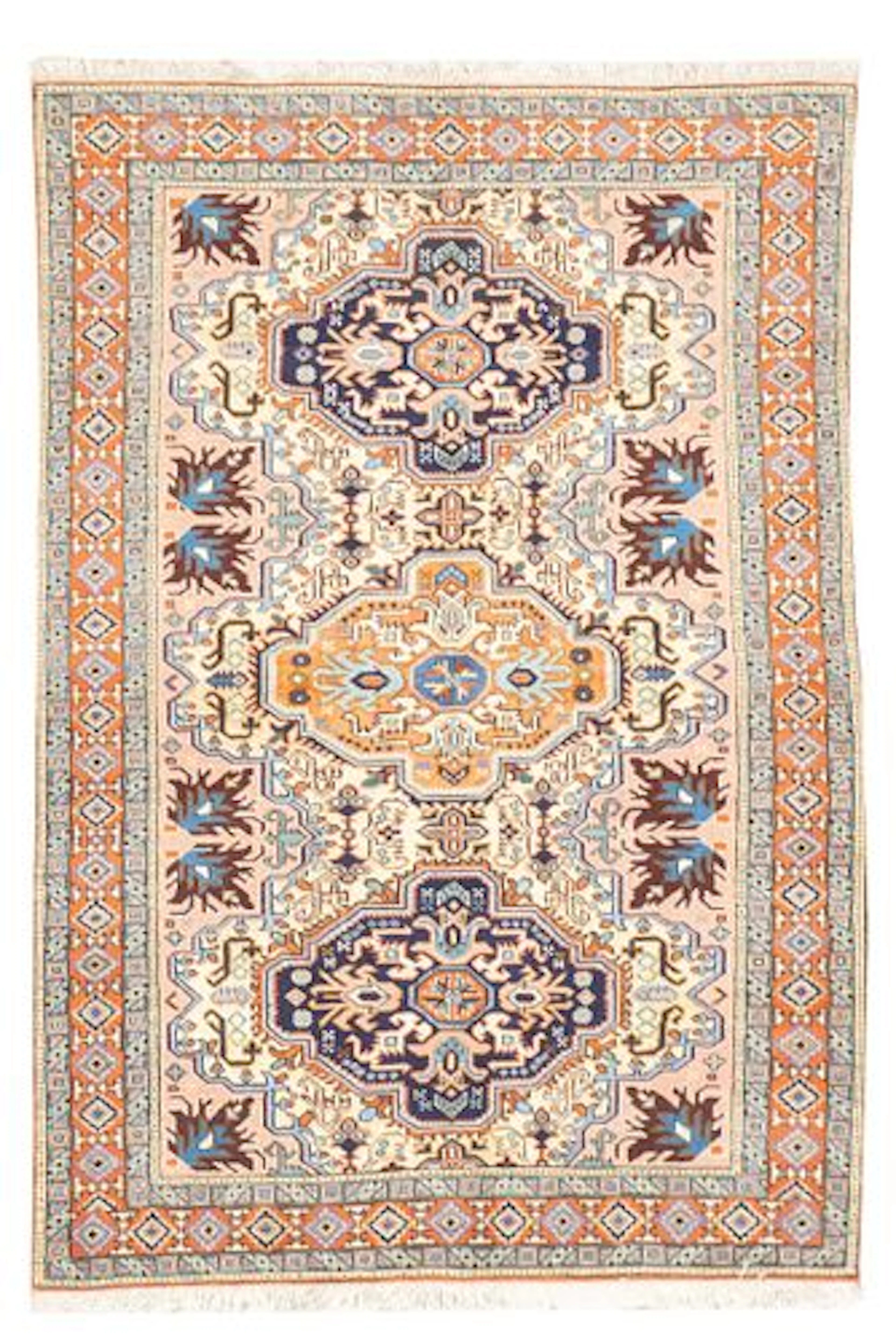 Vintage Persian Ardebil Rug 4'4" x 6'4"