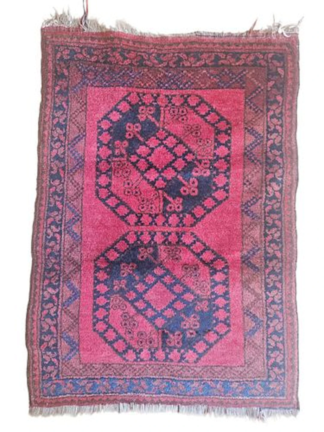 Vintage Turkman Afghan Rug 2'7" x 3'7"