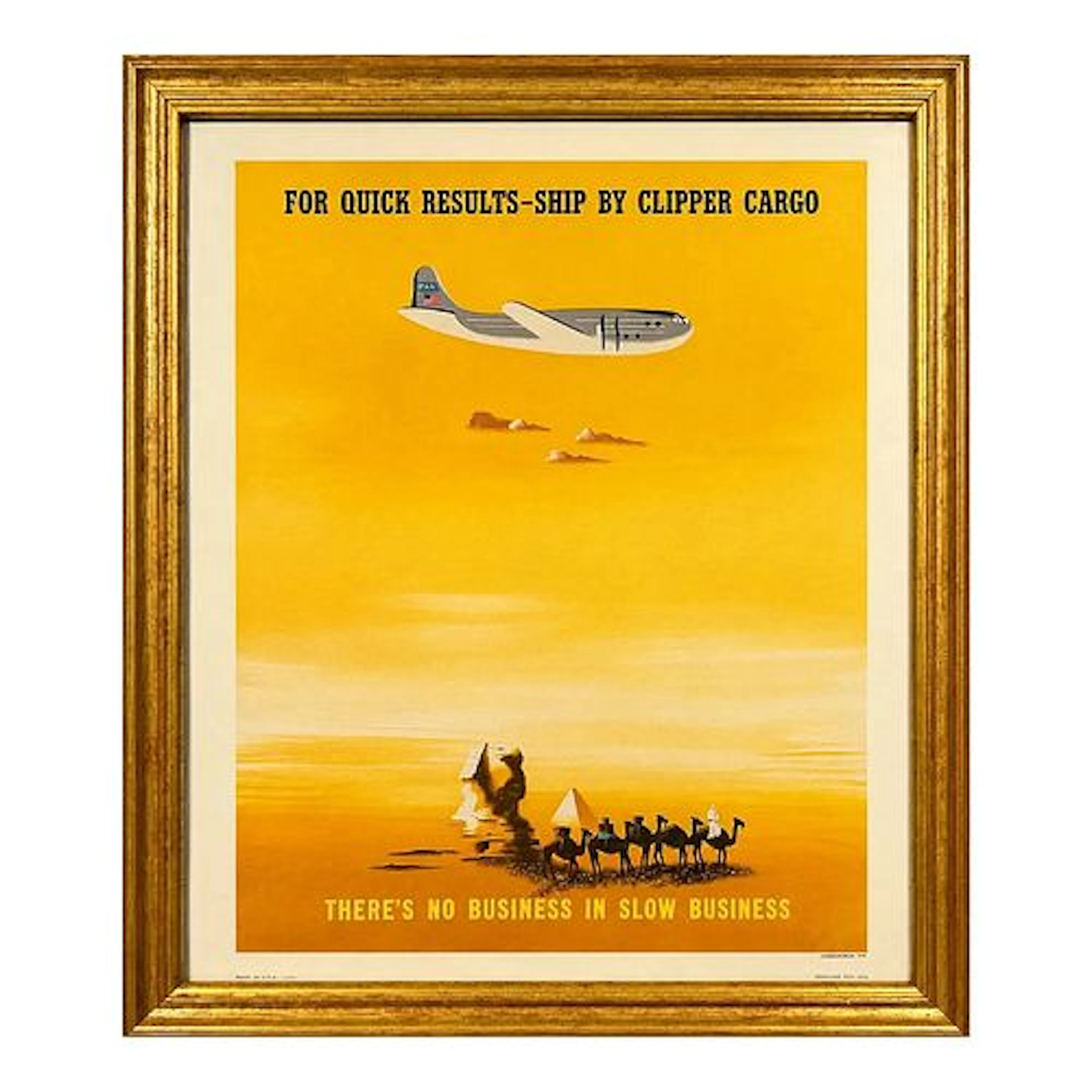 Pan American Airways - Ship by Clipper Cargo, Vintage Advertising Poster