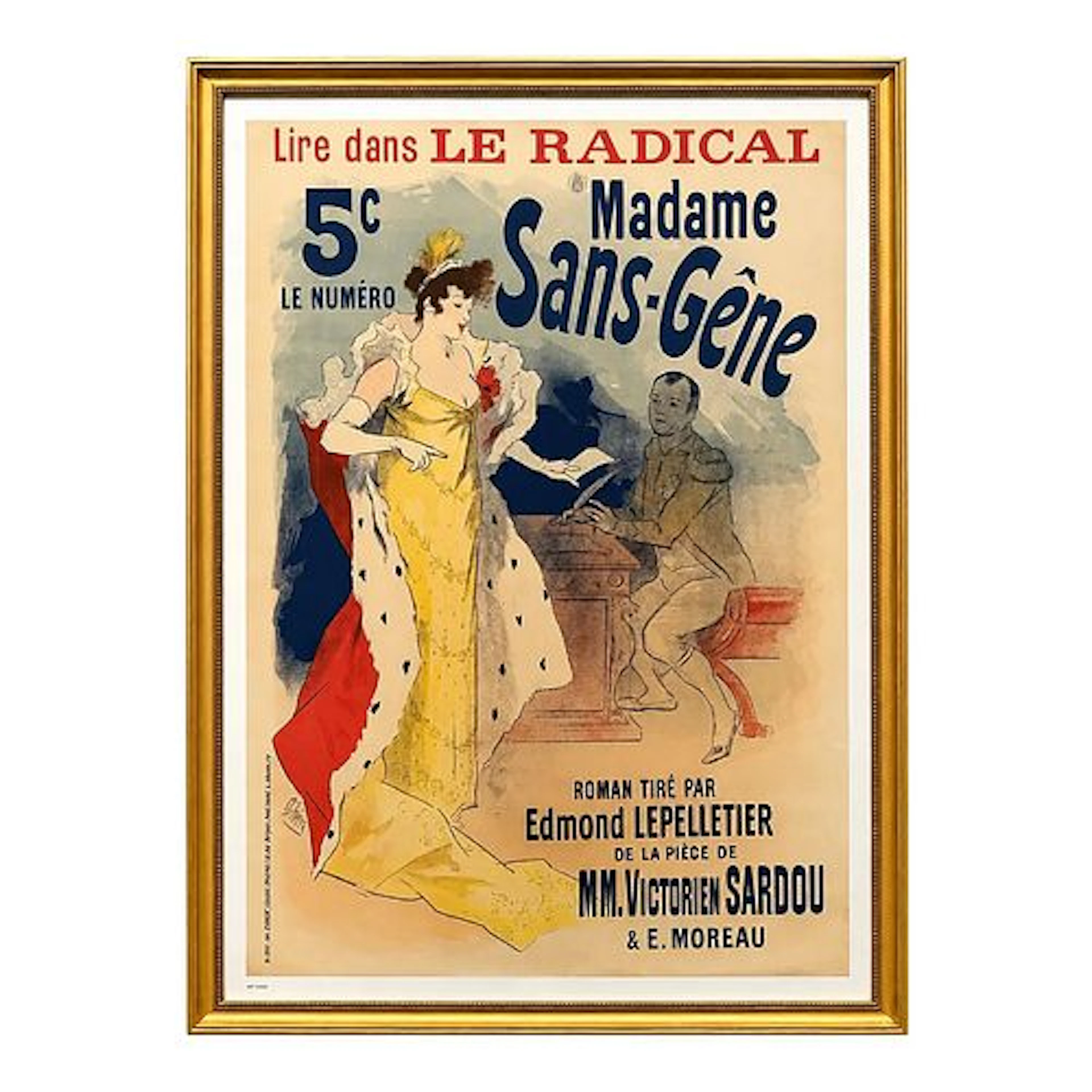 Jules Cheret - Madame Sans-Gene, Le Radical, French Belle Epoque Lithograph