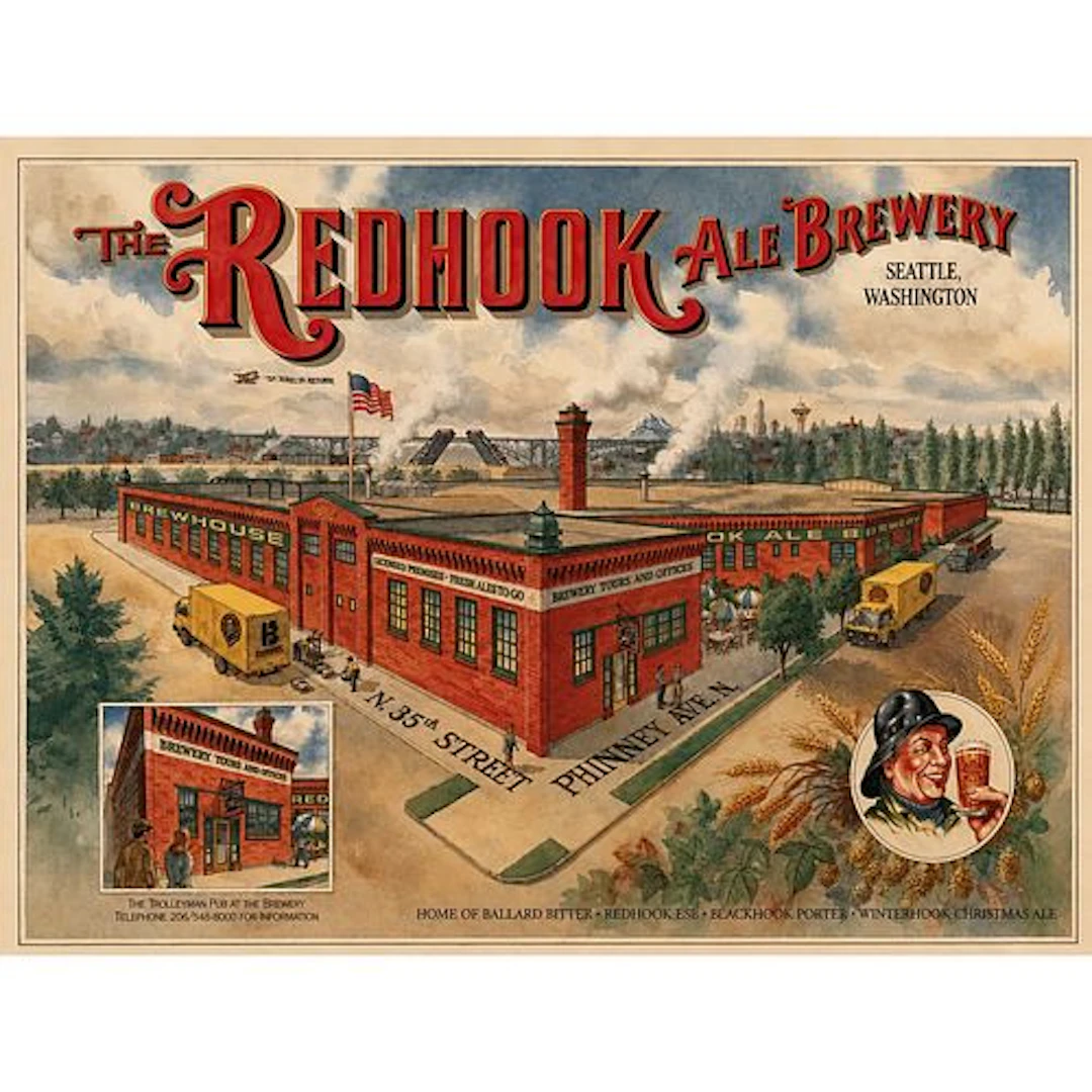 The Redhook Ale Brewery, Seattle, Washington, Advertising Poster, C. 1990s