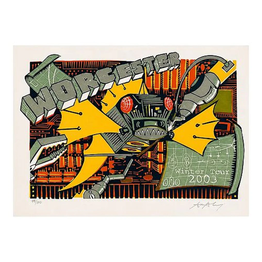 Trey Anastasio - Winter Tour 2003, Worcester, Limited-Edition Screenprint
