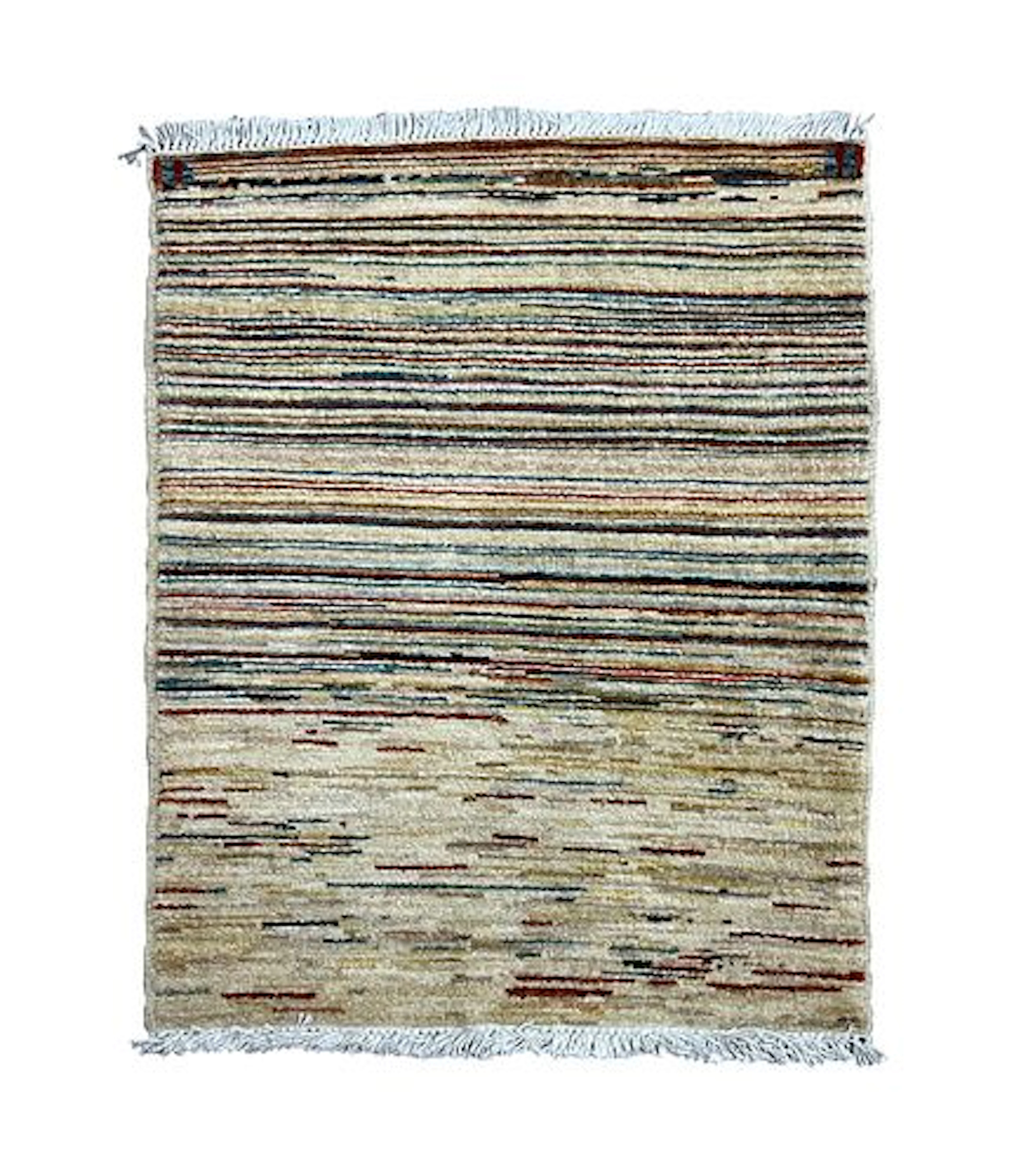 Afghan Striped Gabbeh Wool Rug 2'2" x 2'10"