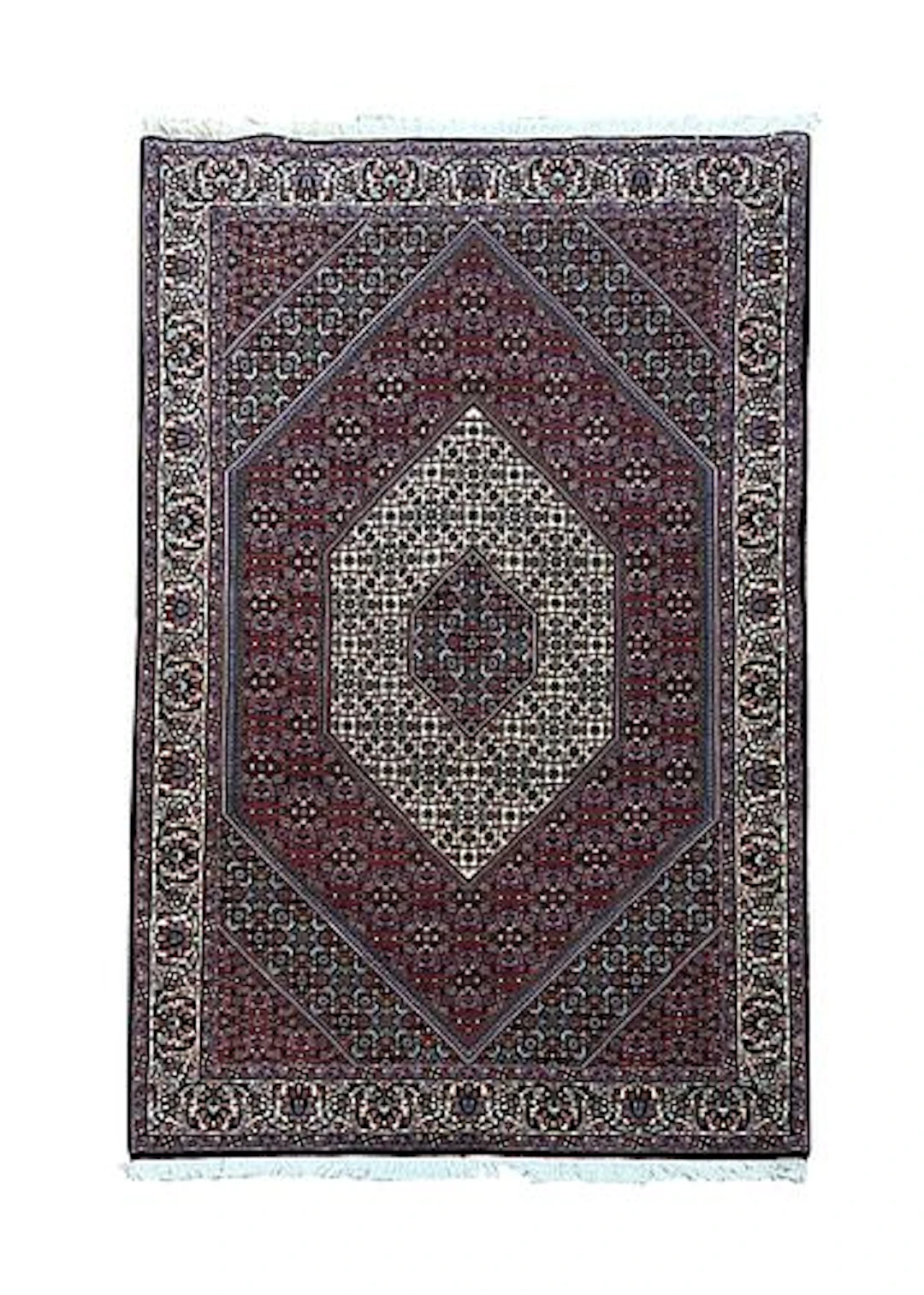 Persian Bijar Hand Knotted Wool Rug 5' x 8'