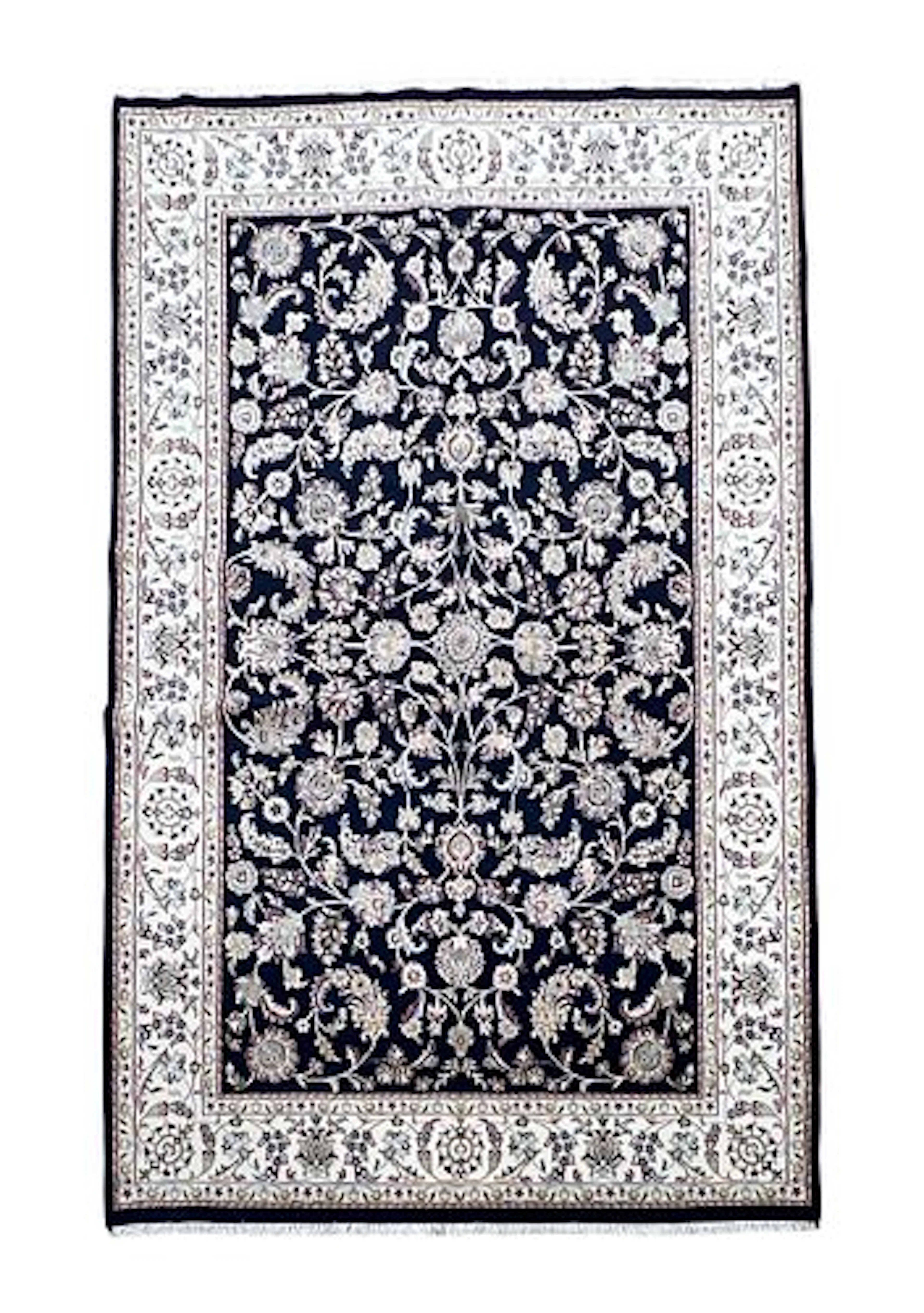 Persian Nain Wool Rug 5'10" x 9'