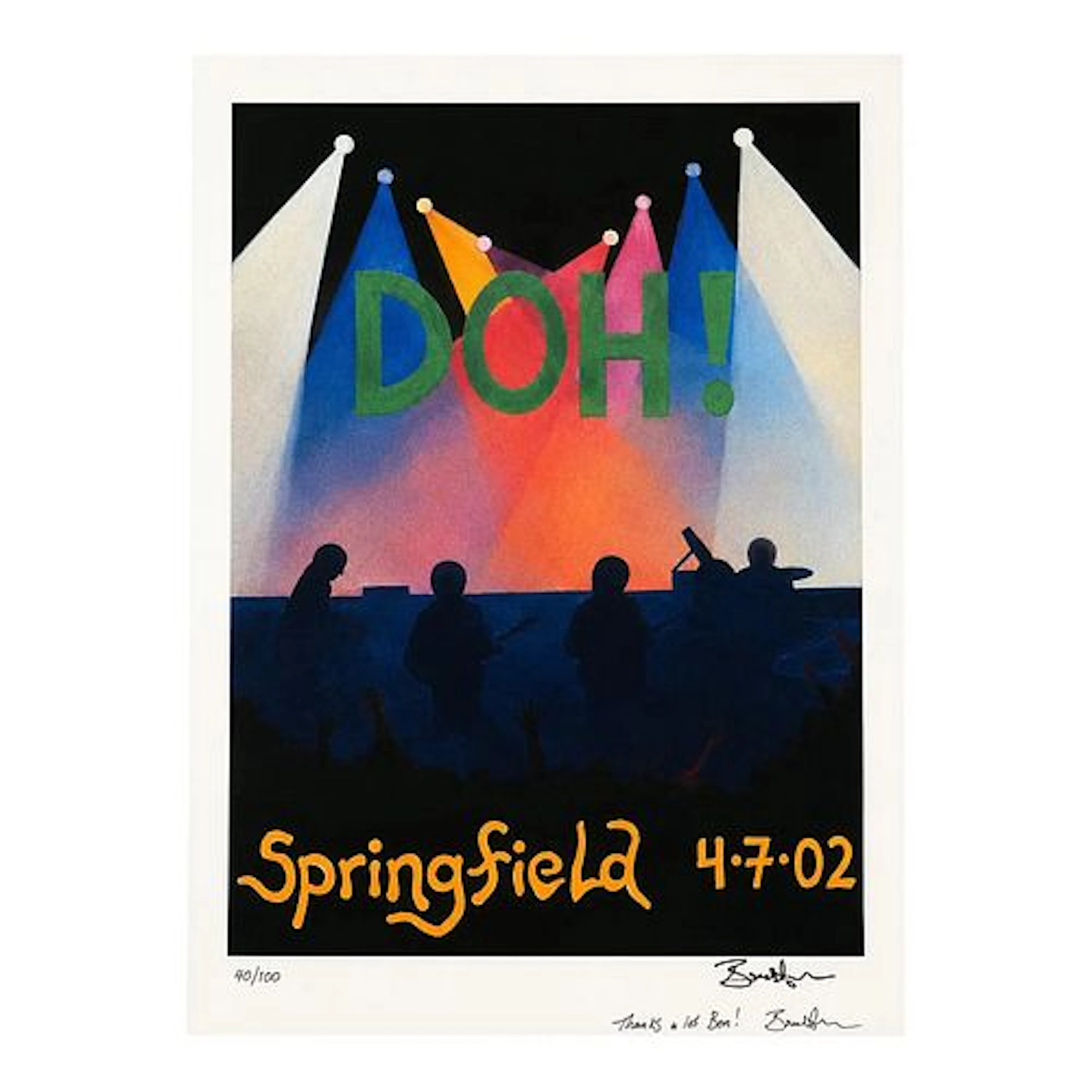 Phish - "Doh!" Springfield, April 7, 2002, Limited Edition Concert