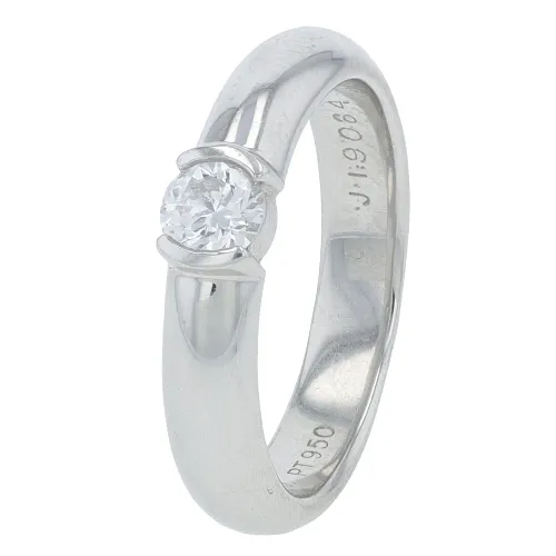 0.26 ct. Tiffany & Co Solitaire Round Diamond Ring in Platinum