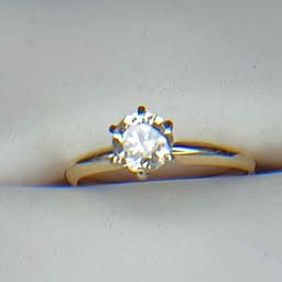 0.55 ct. Natural Round Diamond Tiffany Style Solitaire Ring in 14k Yellow Gold