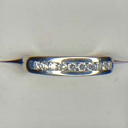 Men's 0.50 ct. Natural Diamonds Wedding Band in 14 karat White Gold