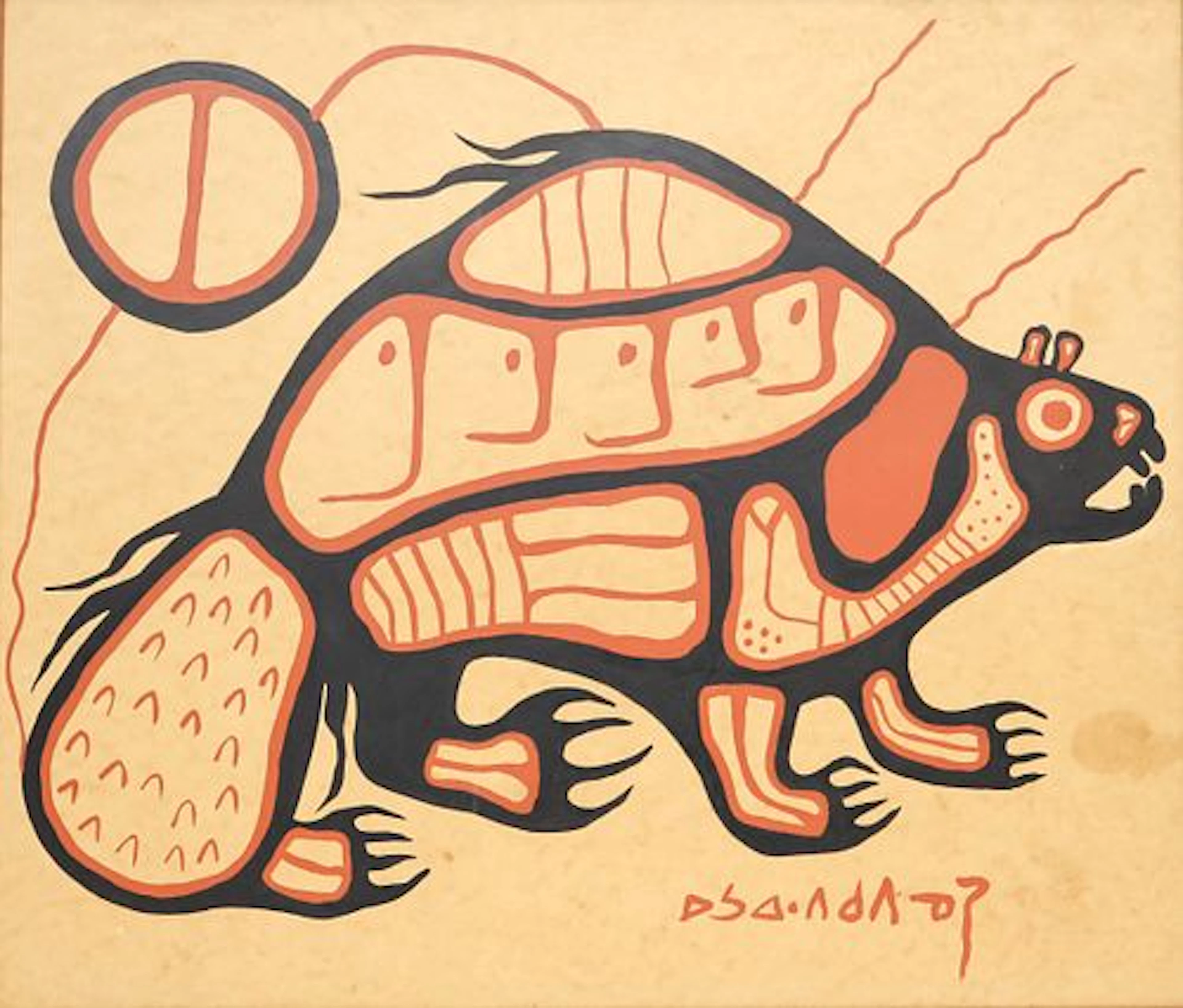 Norval Morrisseau RCA, Anishinaabe (Ojibwe) (1931-2007)
