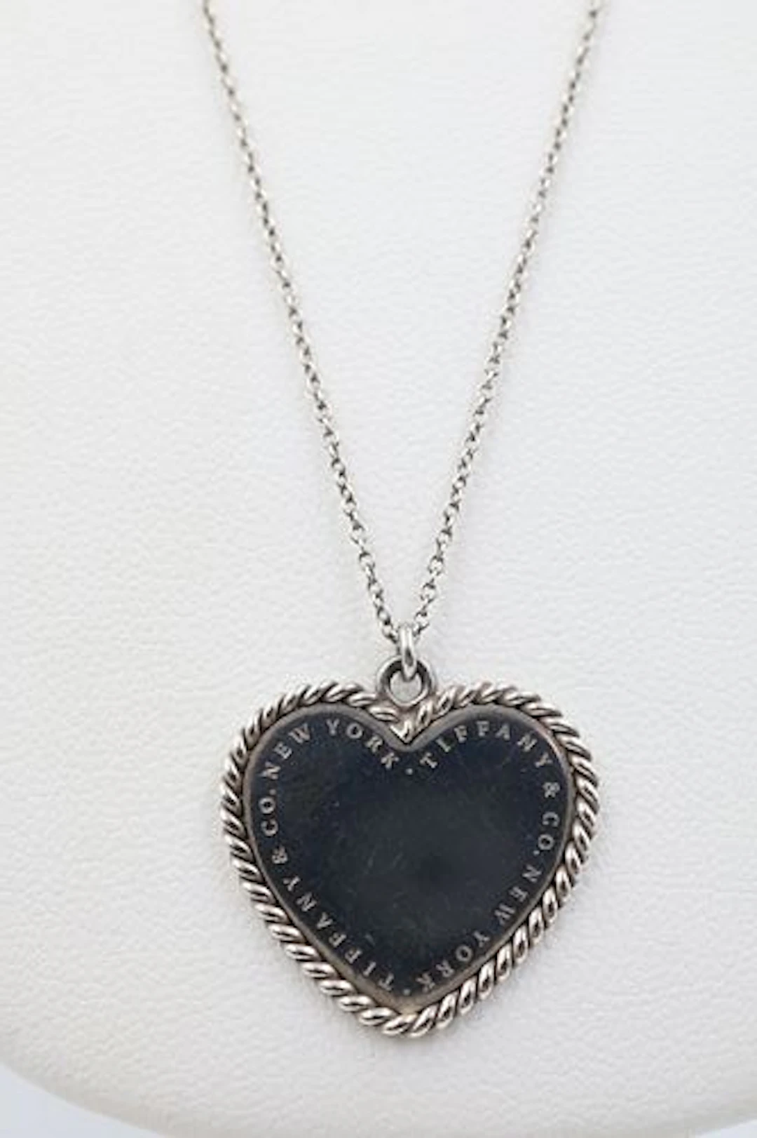 Tiffany & Co 925 Heart Charm Necklace