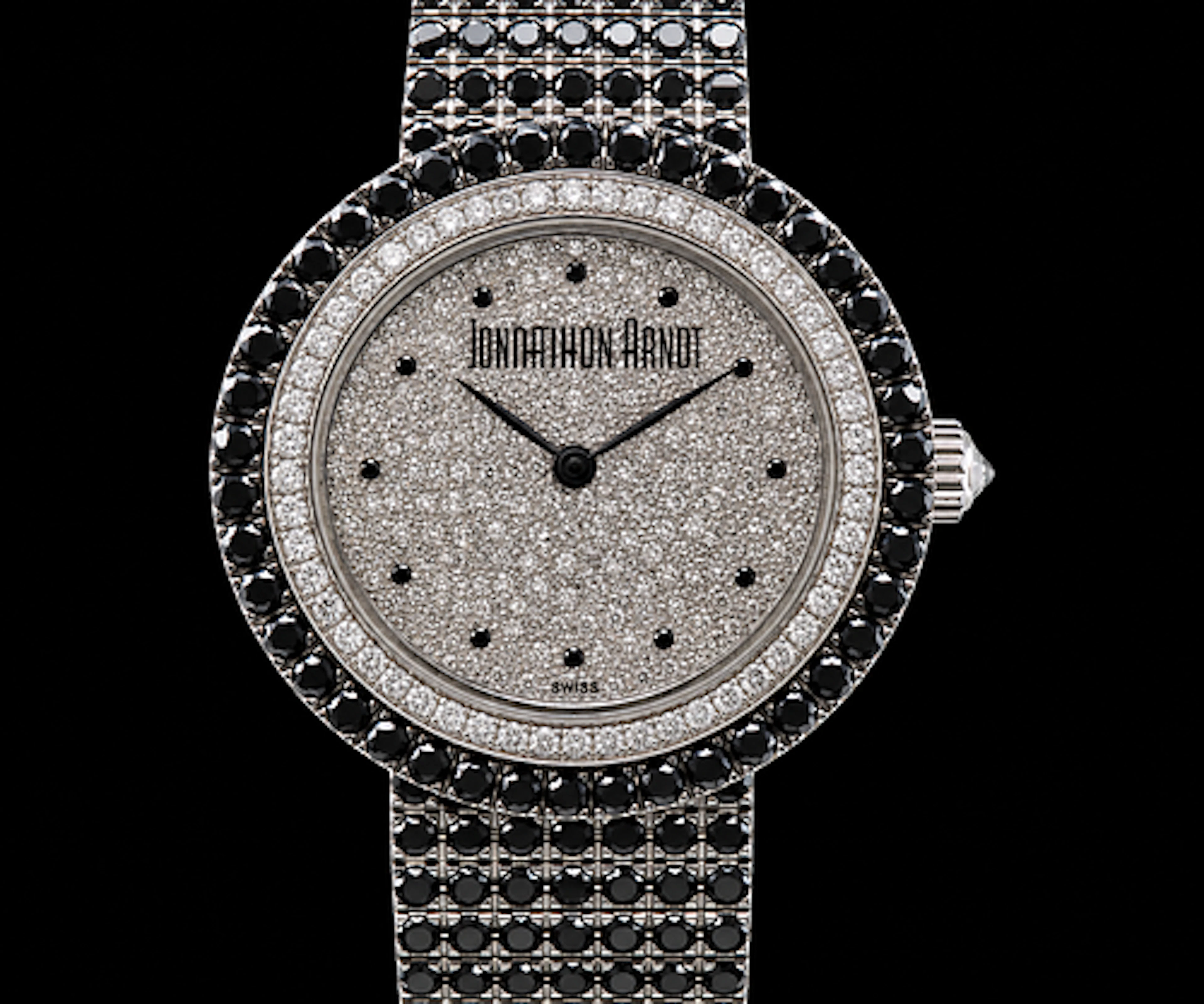Johnathan Arnot 18k Black Diamonds Watch