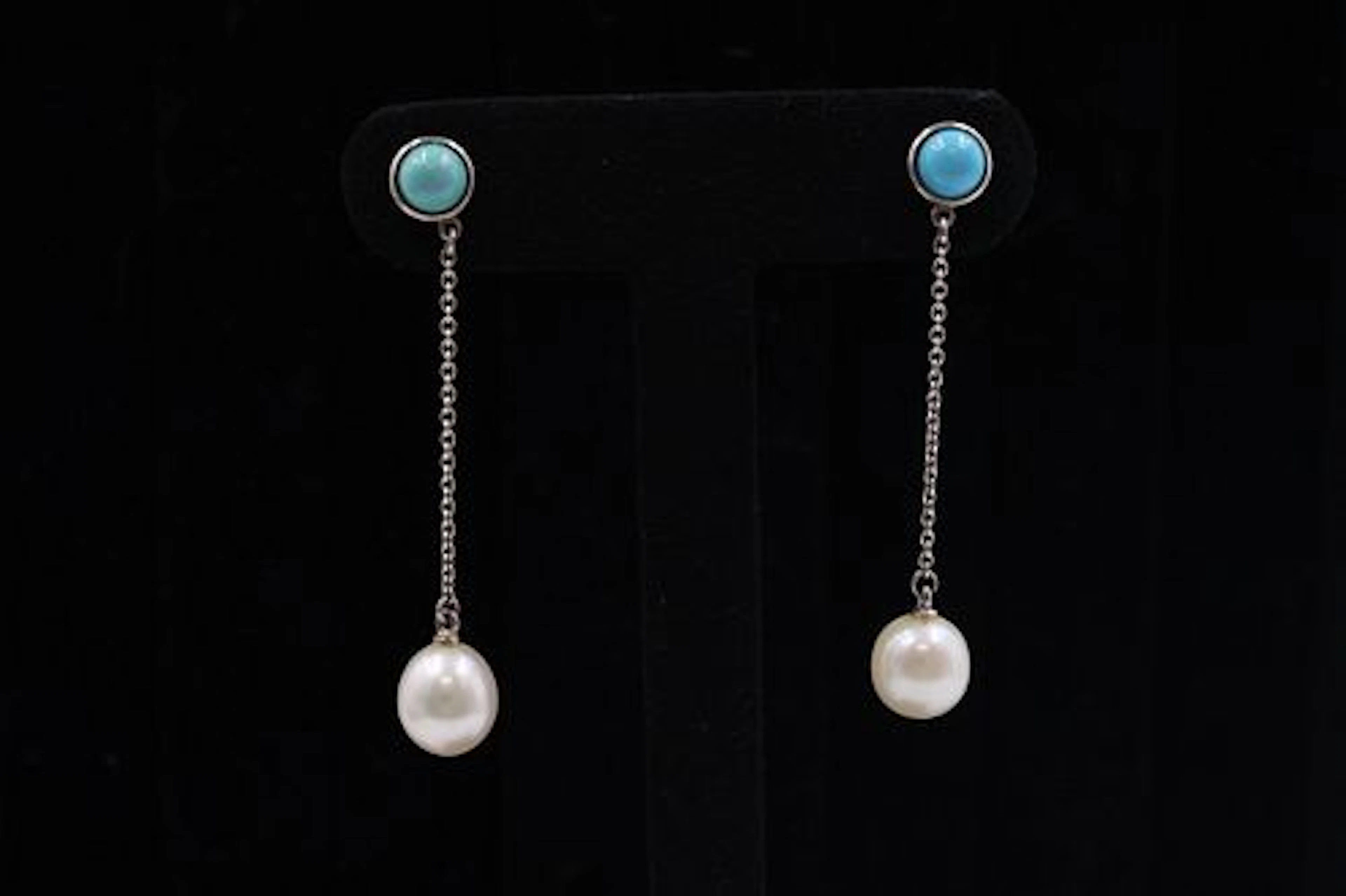 Tiffany & Co Pearls By The Yard Earrings Sterling Silver