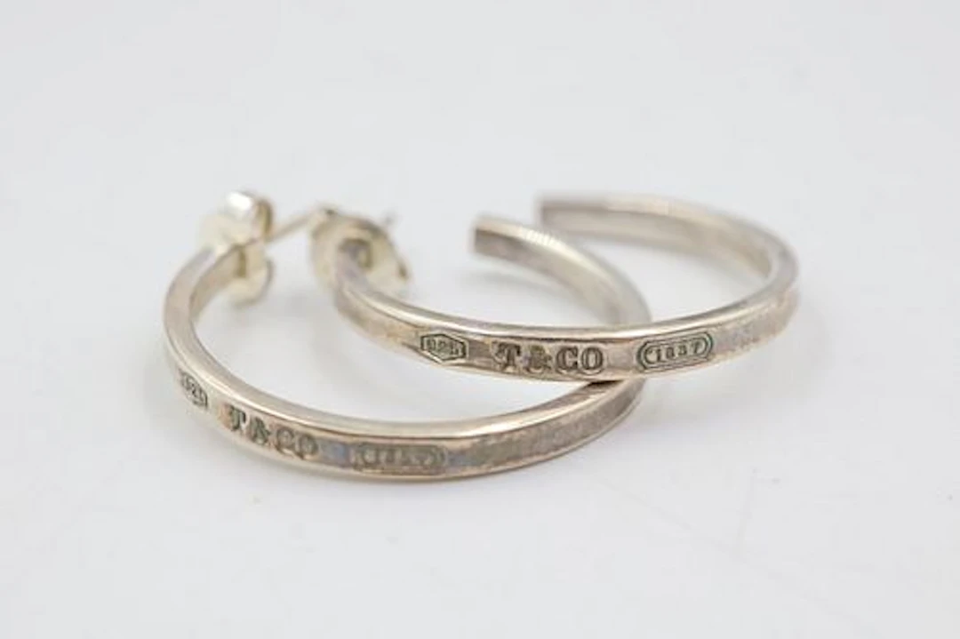 T & Co 1837 Sterling Silver Hoops