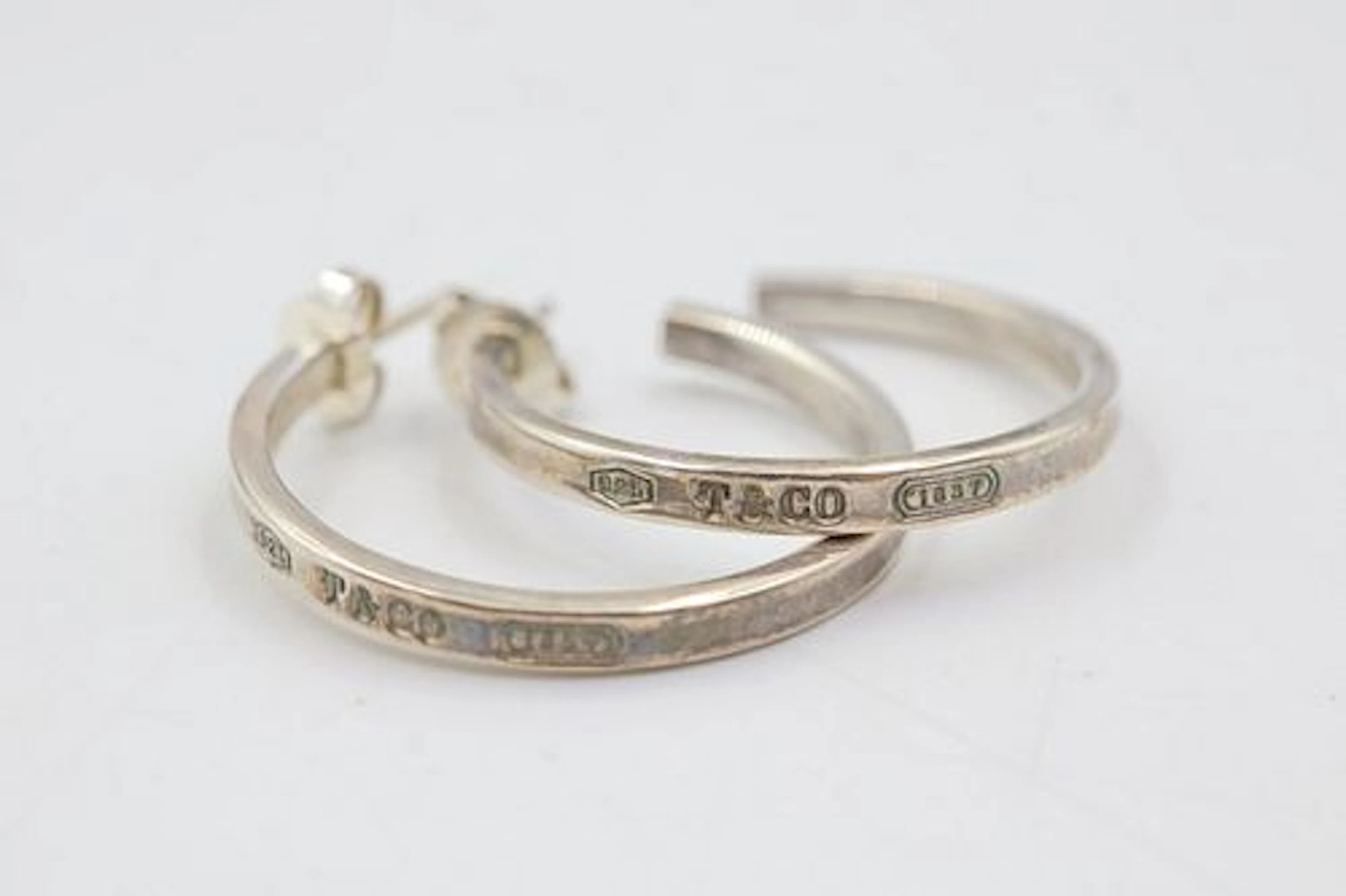 T & Co 1837 Sterling Silver Hoops