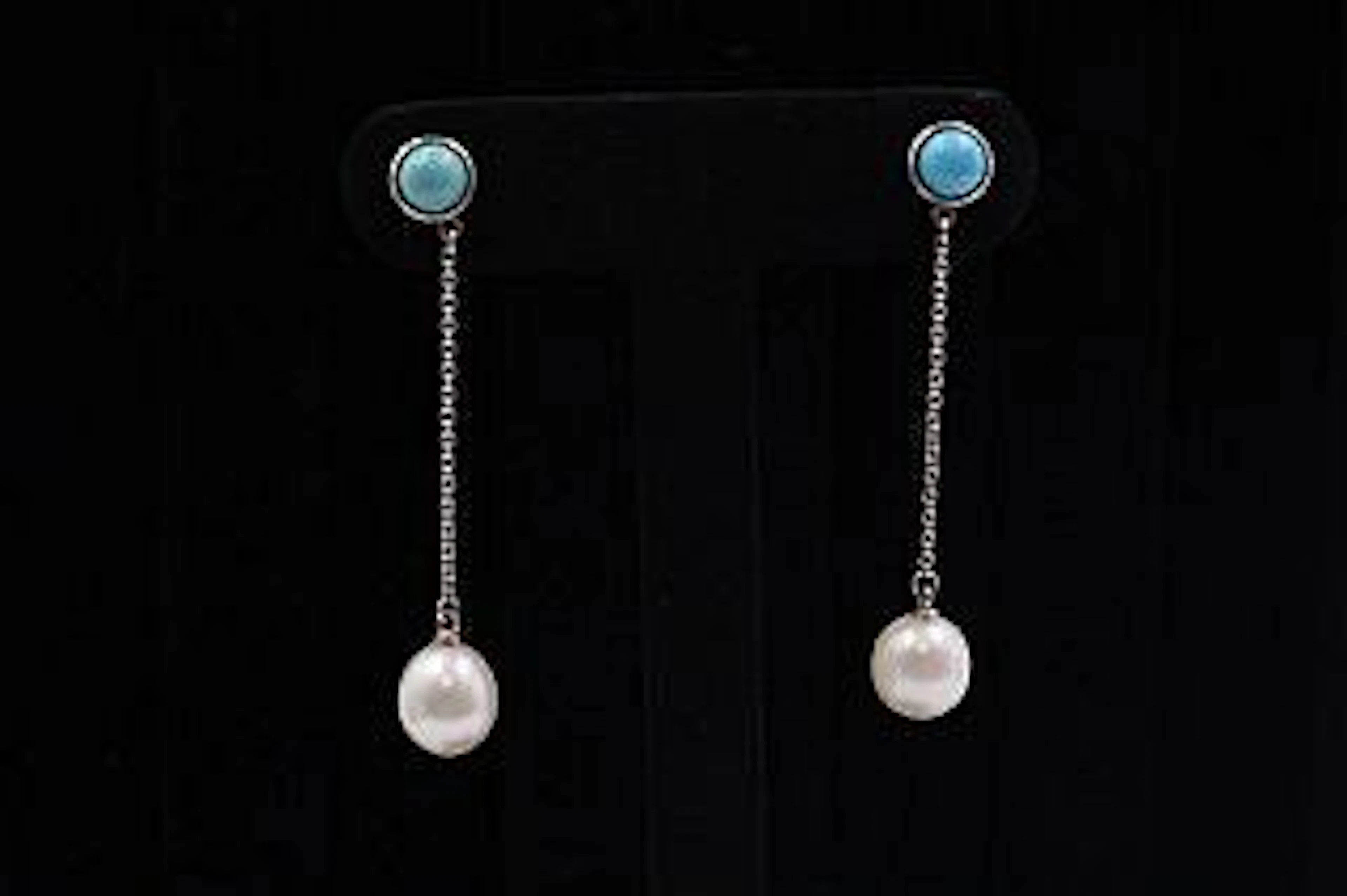 Tiffany & Co Pearls By The Yard Earrings Sterling Silver