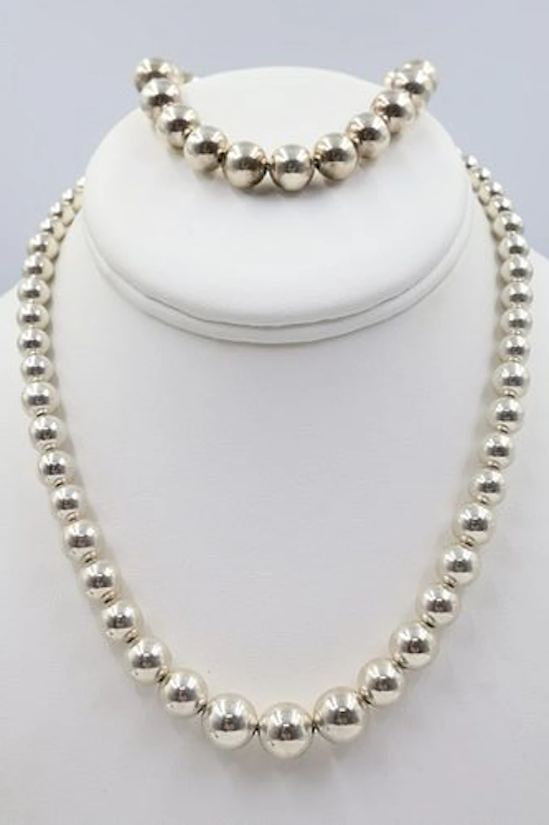 Tiffany & co 925 Ball Bead Necklace & Bracelet