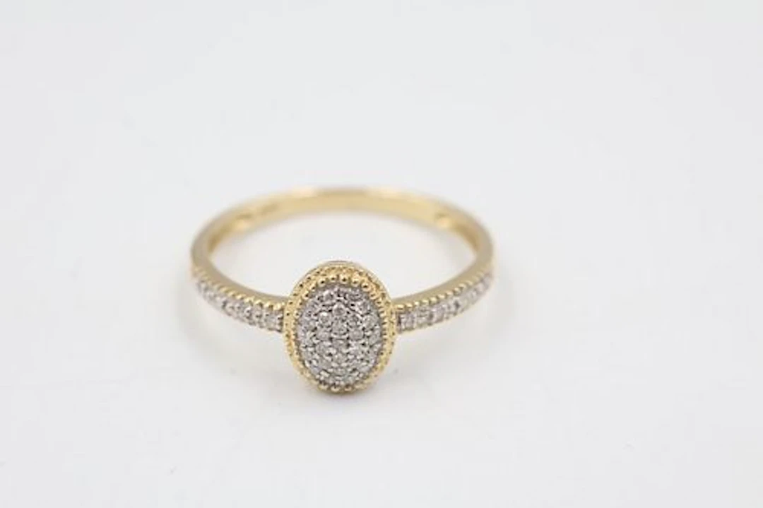 14K Gold & Diamond Melee Ring