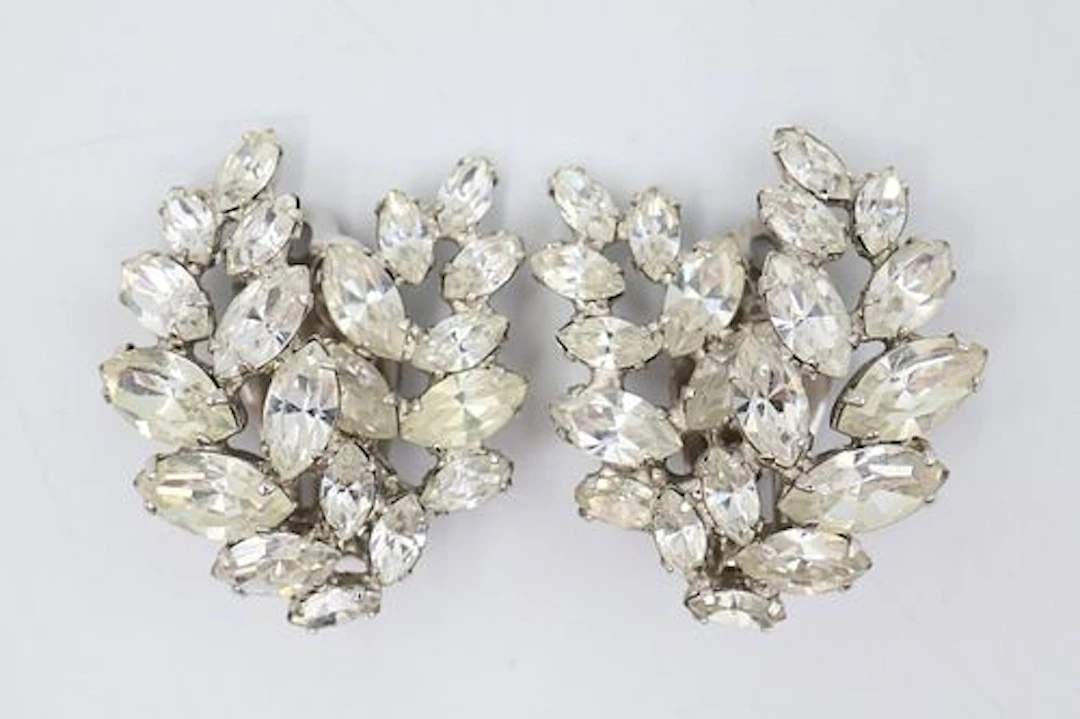 Sherman Clear Crystal Earrings