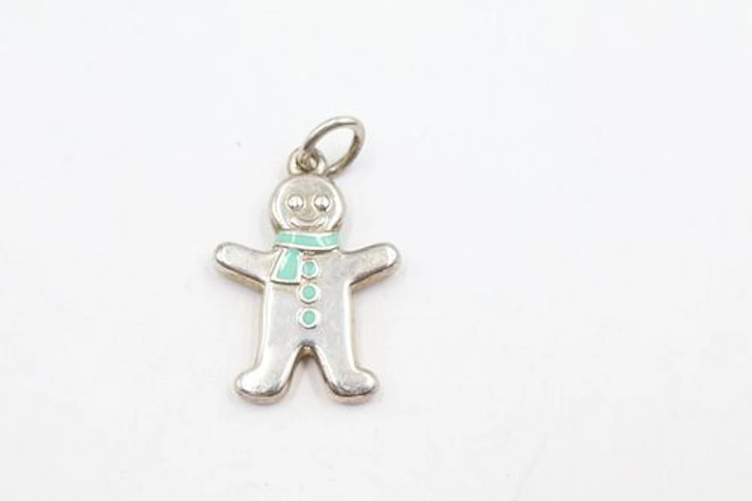 Rare Tiffany & Co Sterling Silver Gingerbread Charm