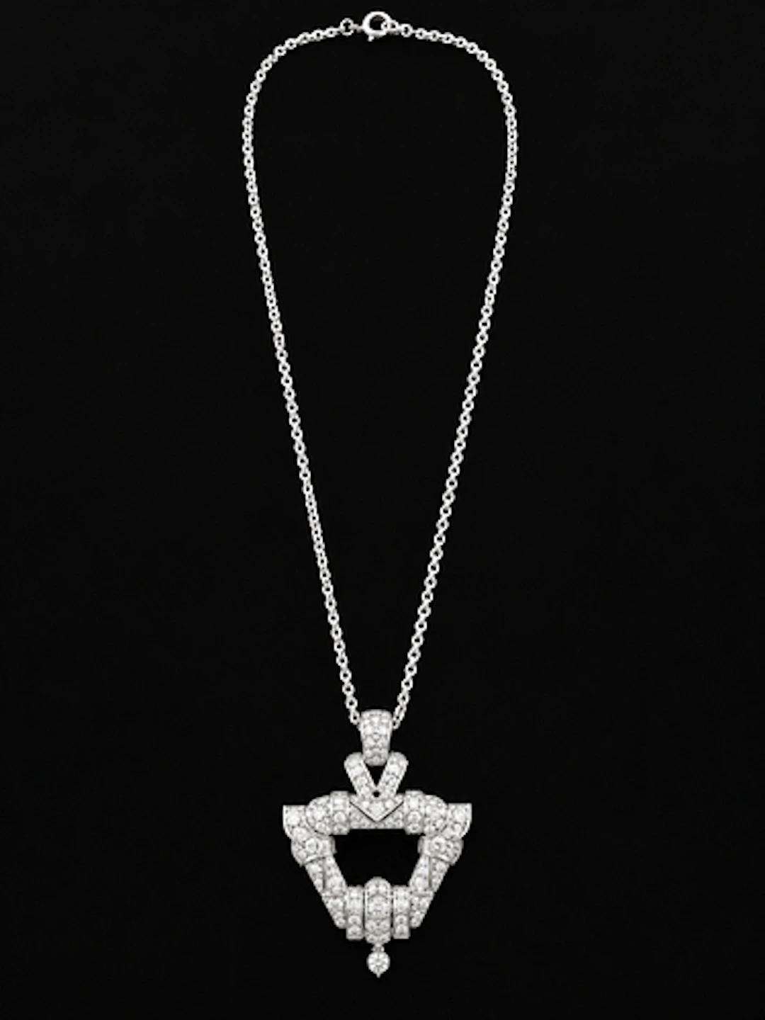 Art Deco Platinum & Diamond Pendant