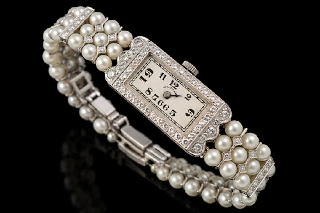 18k White Gold & Pearl Ladies Watch