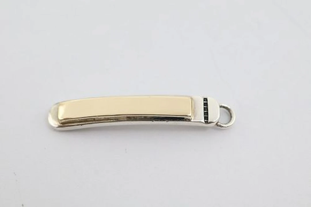 Zuni Sterling Silver & 14K Gold Pendant